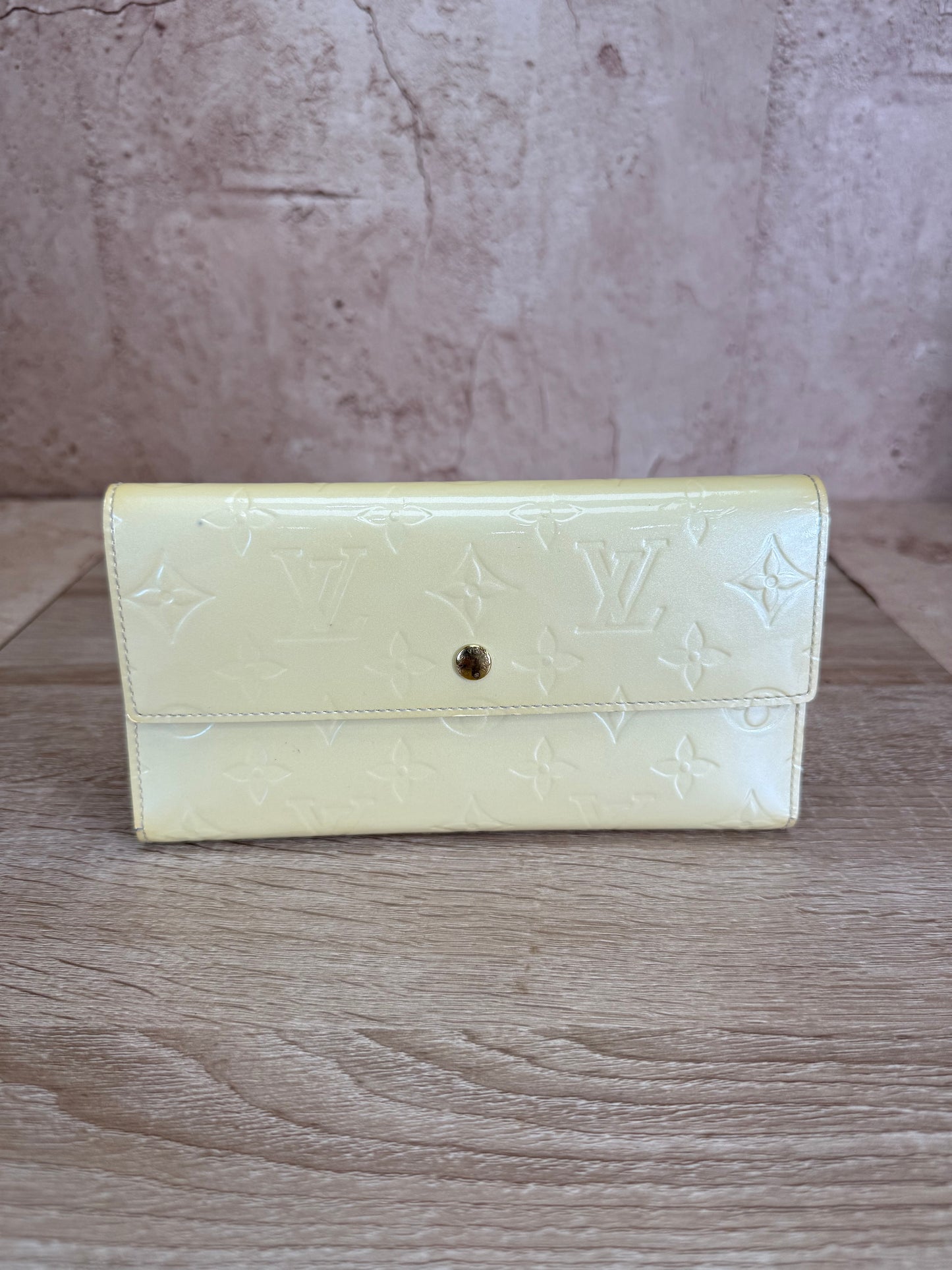 Louis Vuitton Yellow Vernis International Wallet