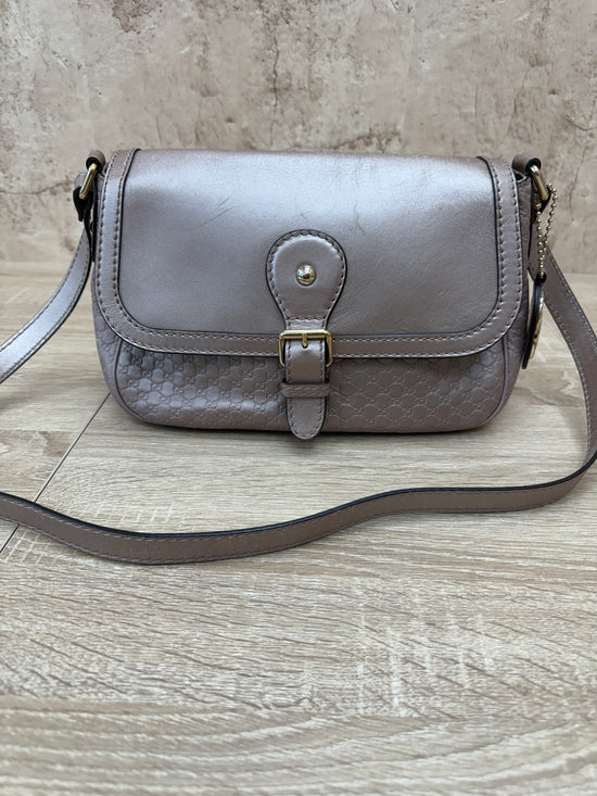 Gucci Metallic Pink Microguccissima Sukey Crossbody Bag
