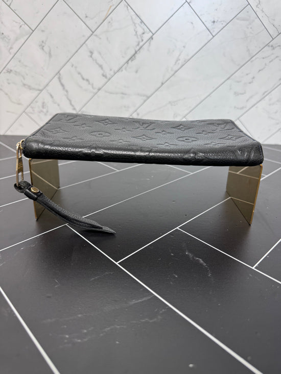 Louis Vuitton Black Empreinte Zippy Organizer Wallet