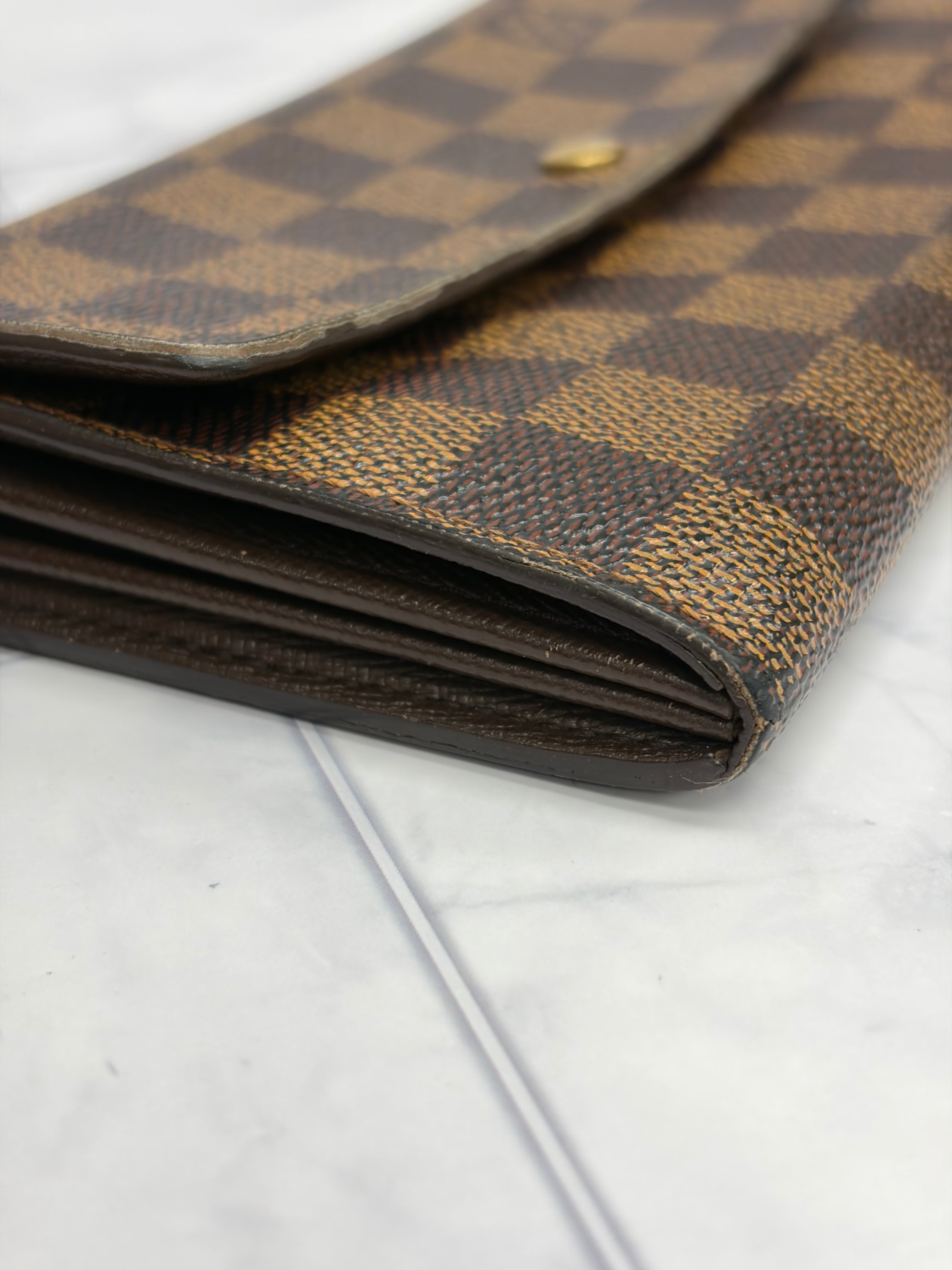 Louis Vuitton Damier Ebene Sarah Wallet