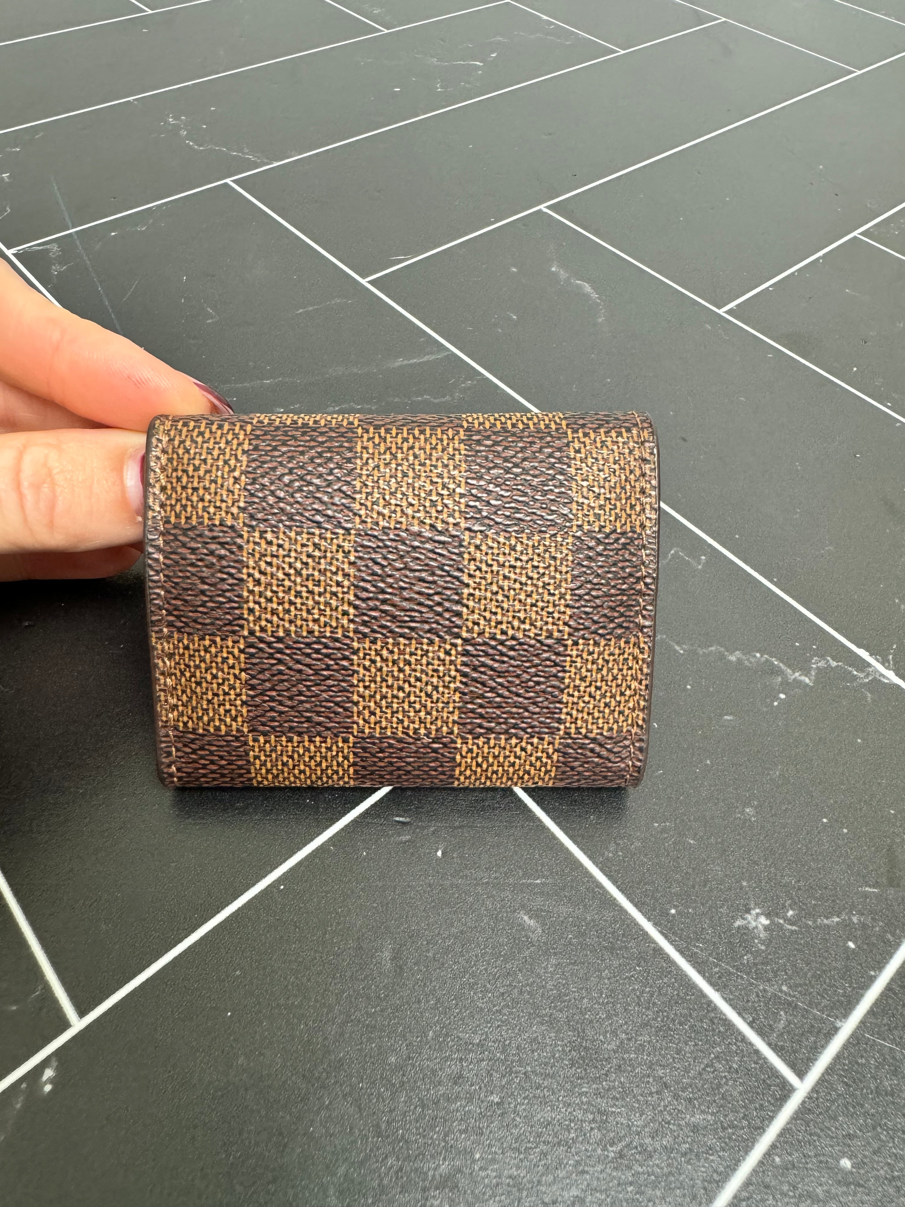 Louis Vuitton Damier Ebene  Blue Cuff Links and Case