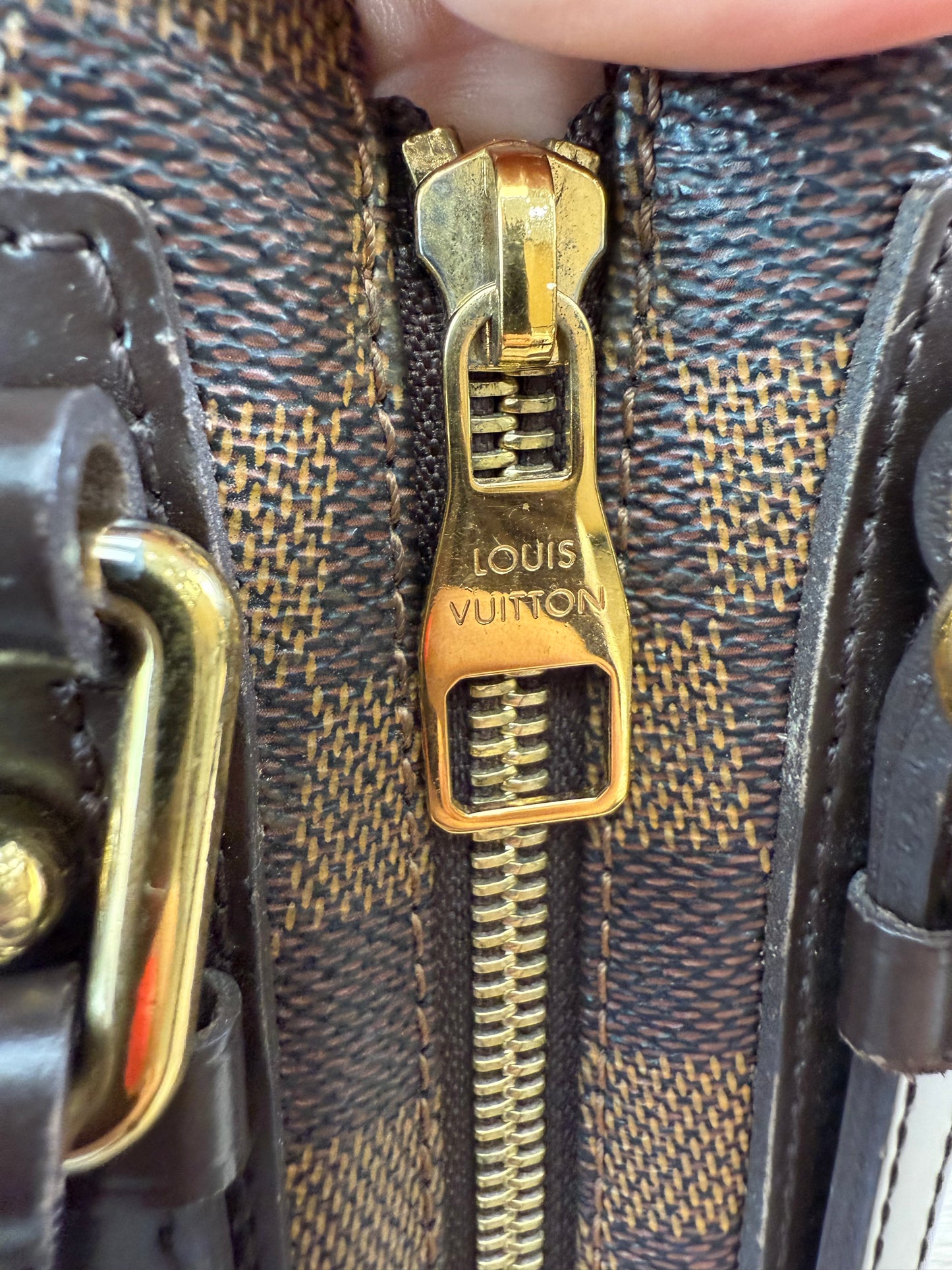 Louis Vuitton Damier Ebene Cabas Rivington Hobo Bag