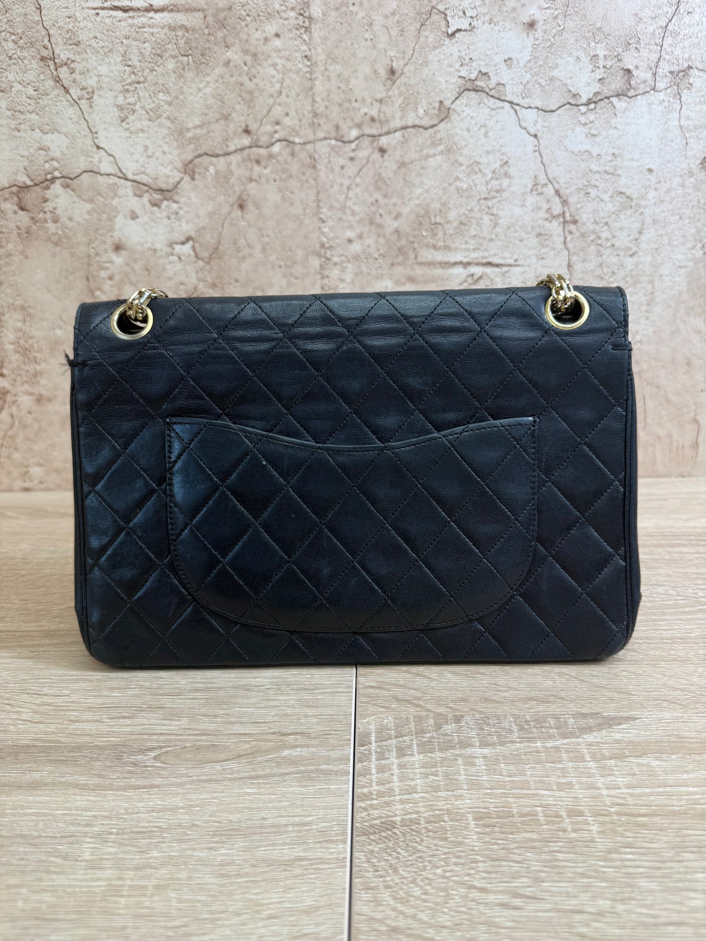 Chanel Black Quilted Calfskin Bijoux Double Flap Bag