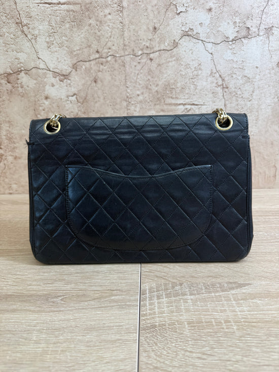 Chanel Black Quilted Calfskin Bijoux Double Flap Bag