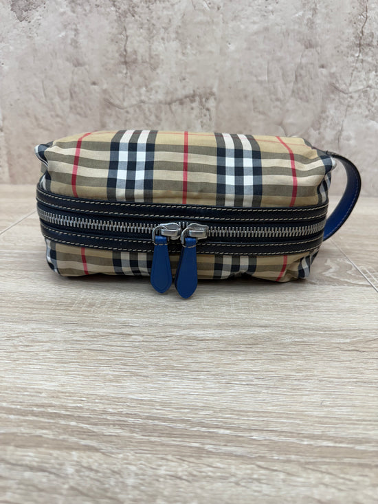 Burberry Tan Nova Check Toiletry Pouch