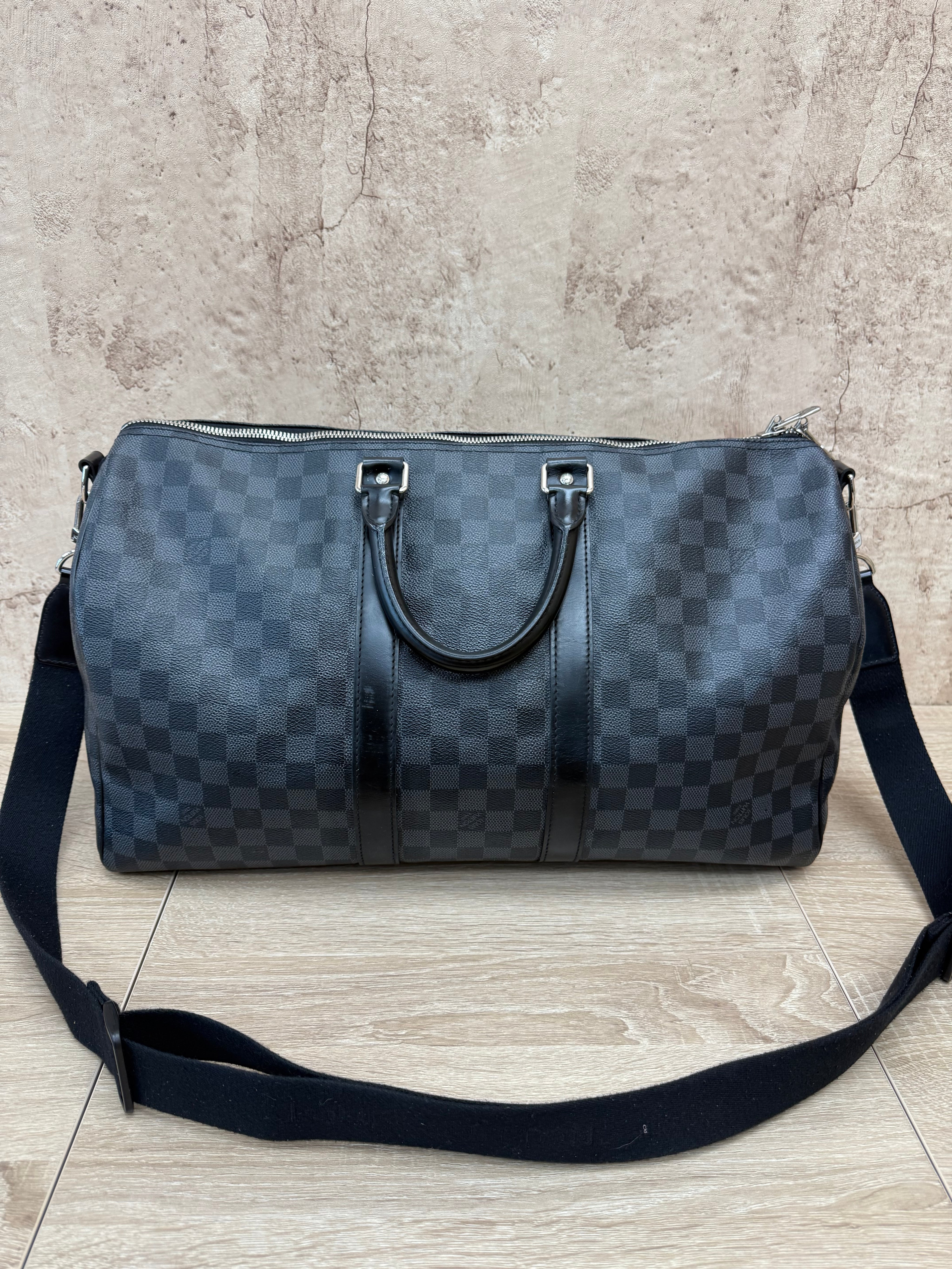 Louis Vuitton Damier Graphite Keepall  45 Bandouliere