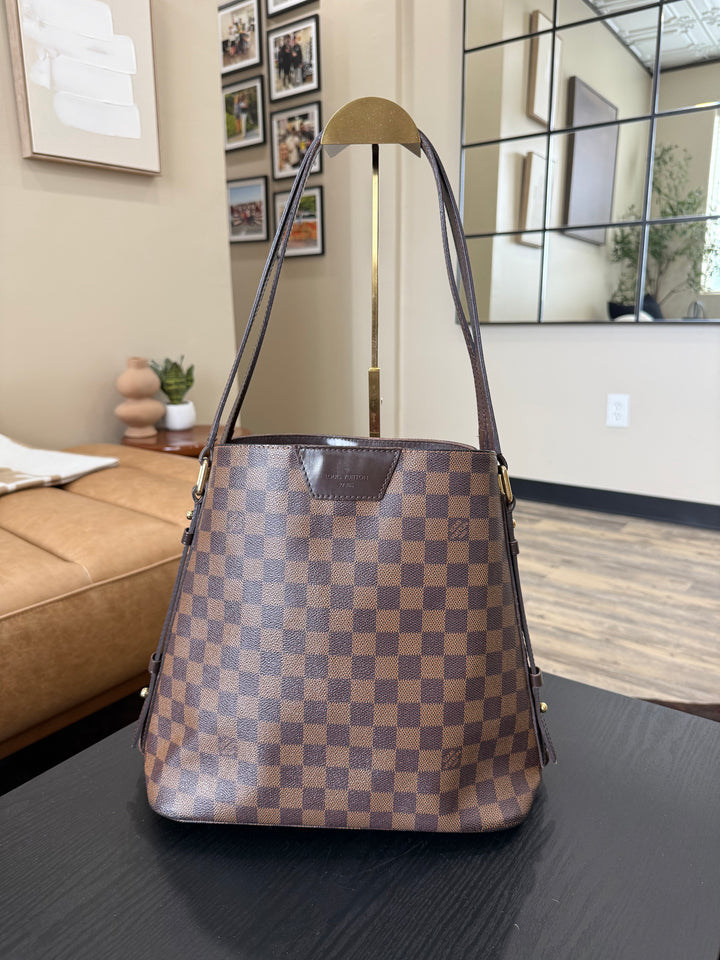 Louis Vuitton Damier Ebene Cabas Rivington Hobo Bag