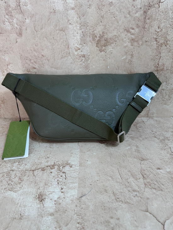 BRAND NEW- Gucci Olive Green Jumbo GG Bum Bag