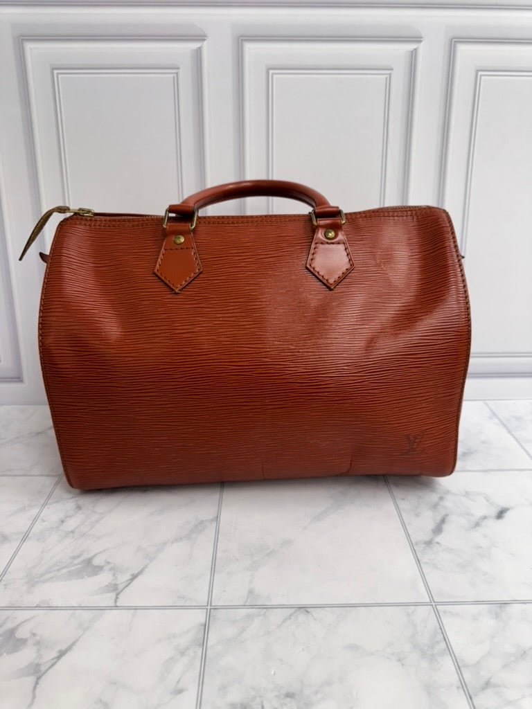 Louis Vuitton Brown Epi Leather Speedy 30