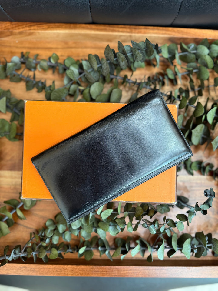 Hermes Black Leather Wallet