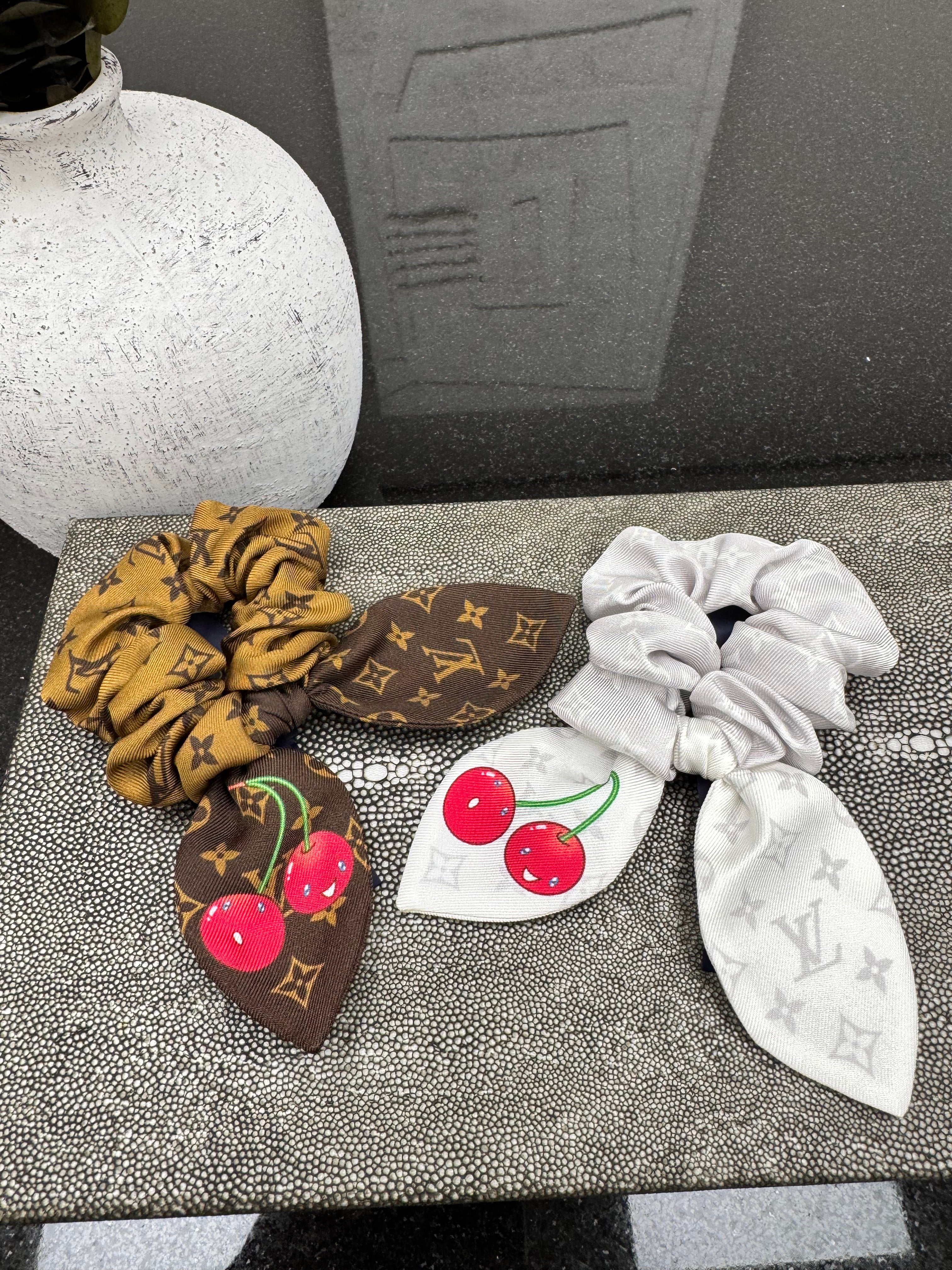 Louis Vuitton Monogram Cerise Set Of Scrunchies