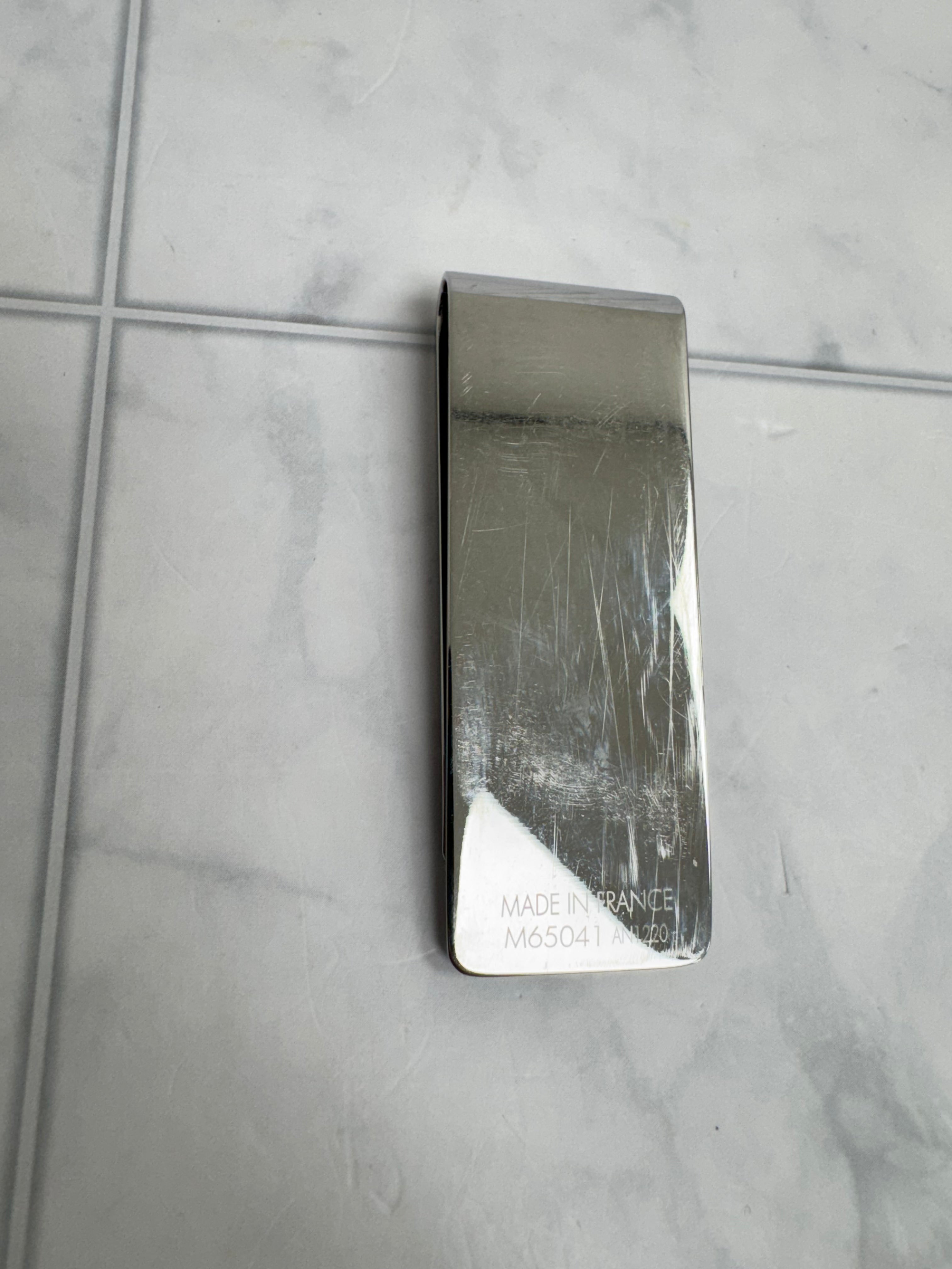 Louis Vuitton Silver Tone Money Clip