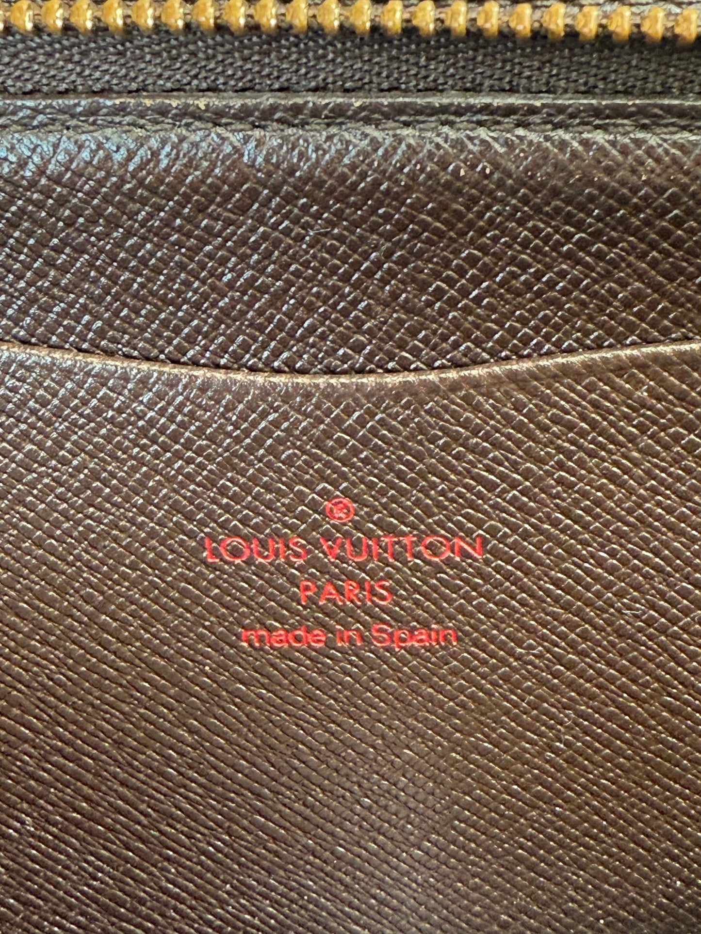 Louis Vuitton Damier Ebene Zippy Long Wallet