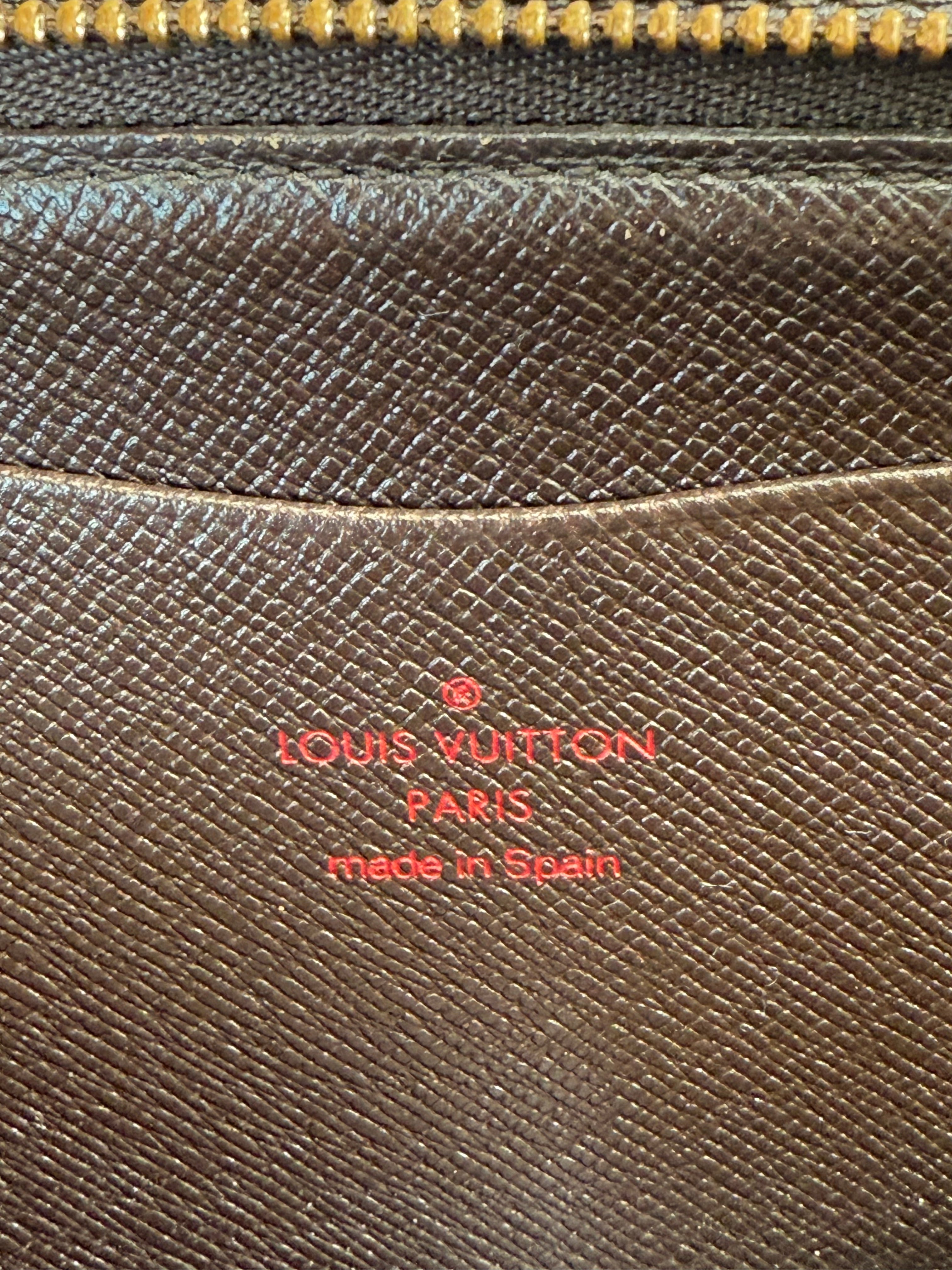 Louis Vuitton Damier Ebene Zippy Long Wallet