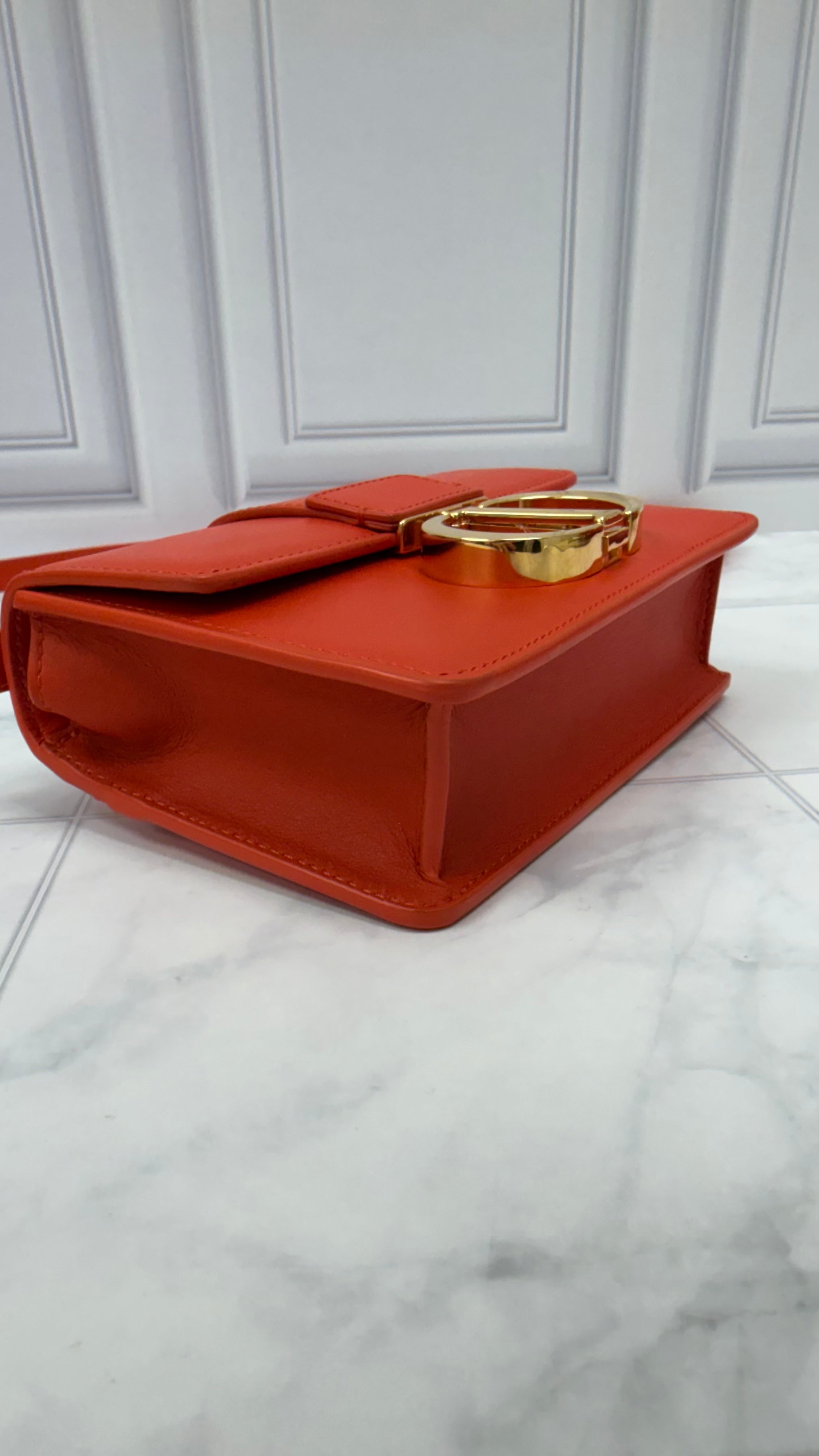 *DONS DROP* Christian Dior Orange Leather Micro Montaigne