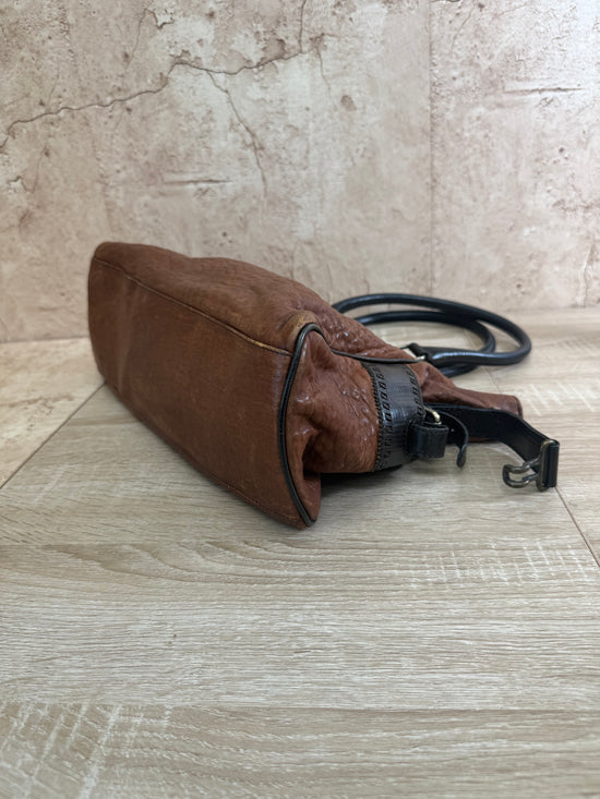 Fendi Brown Leather Etniko Shoulder Bag