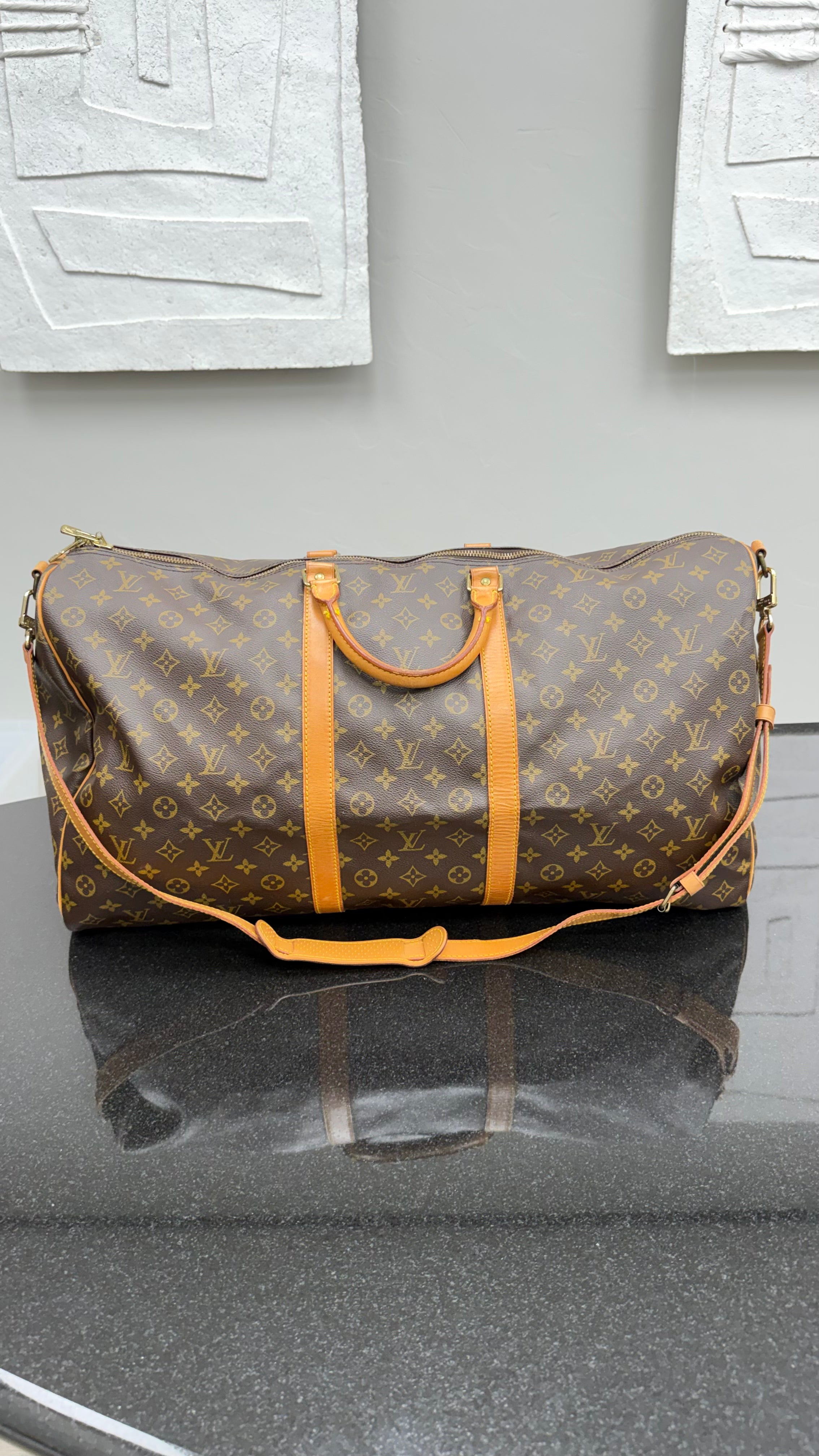 Louis Vuitton Monogram Keepall Bandouliere 60