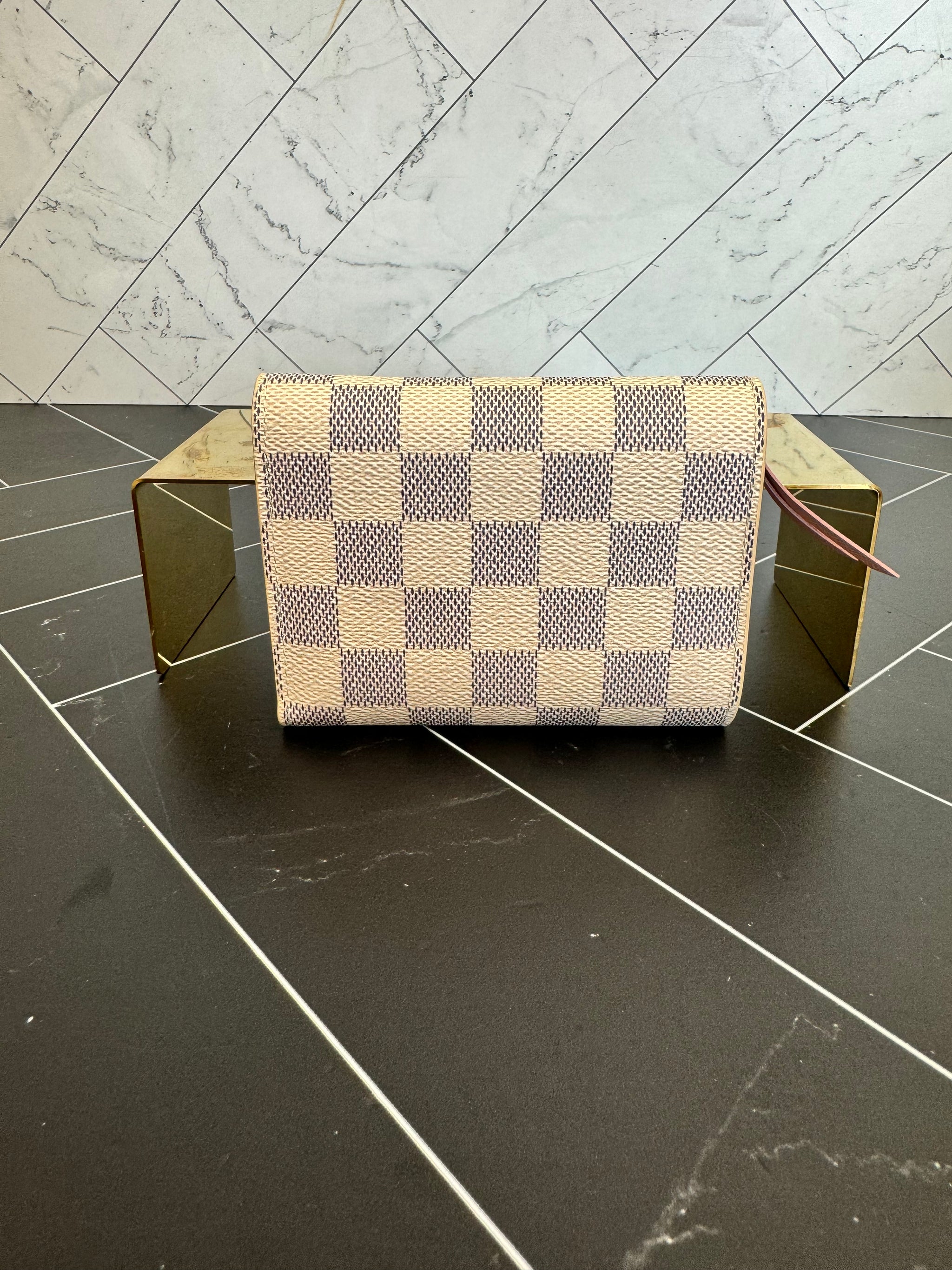 BRAND NEW Louis Vuitton Damier Azur & Ballerine Pink Victorine Wallet