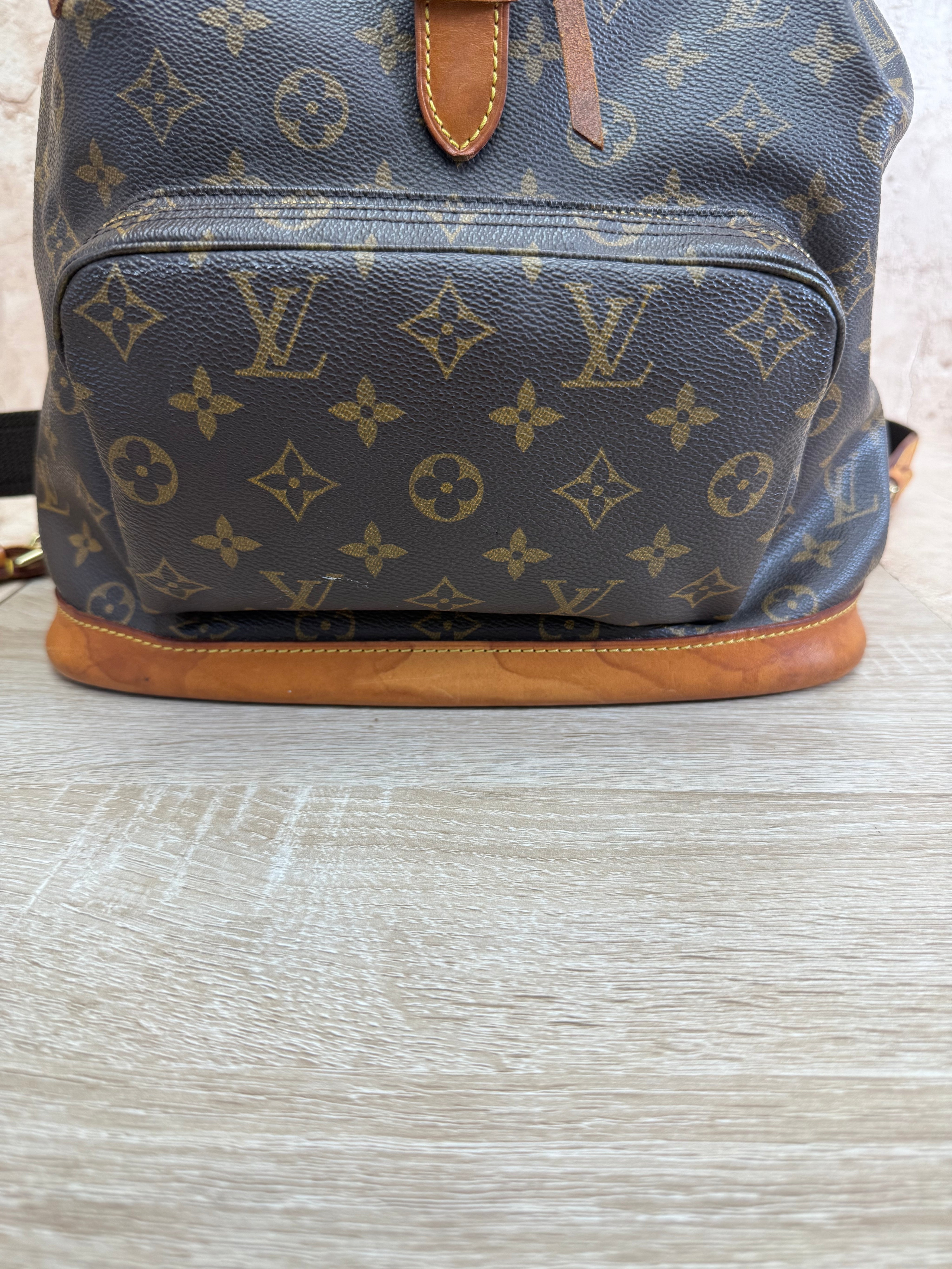 Louis Vuitton Brown Monogram Montsouris Drawstring Backpack GM