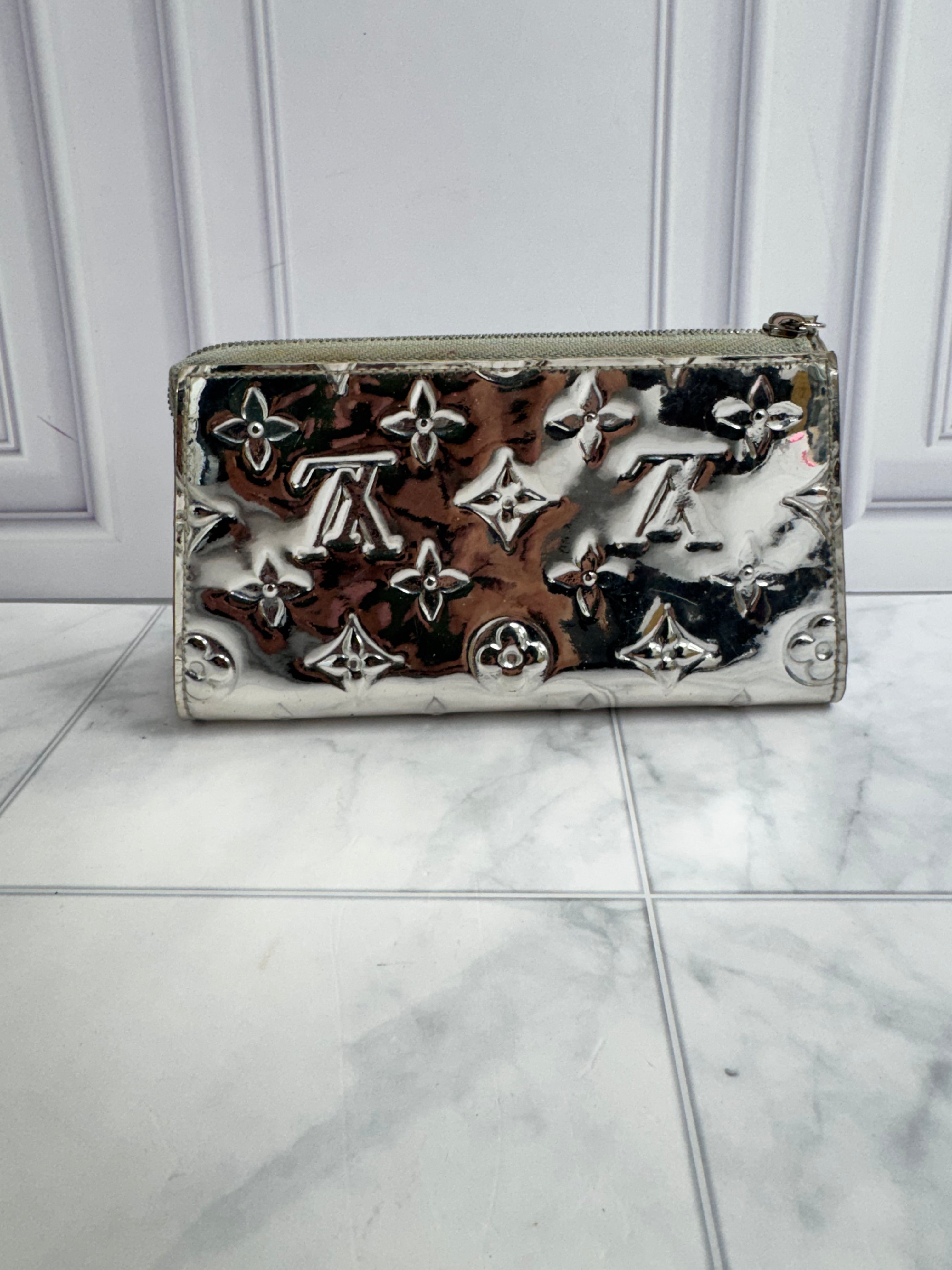 Louis Vuitton Silver Monogram Miroir Trousse Cosmetic Pouch