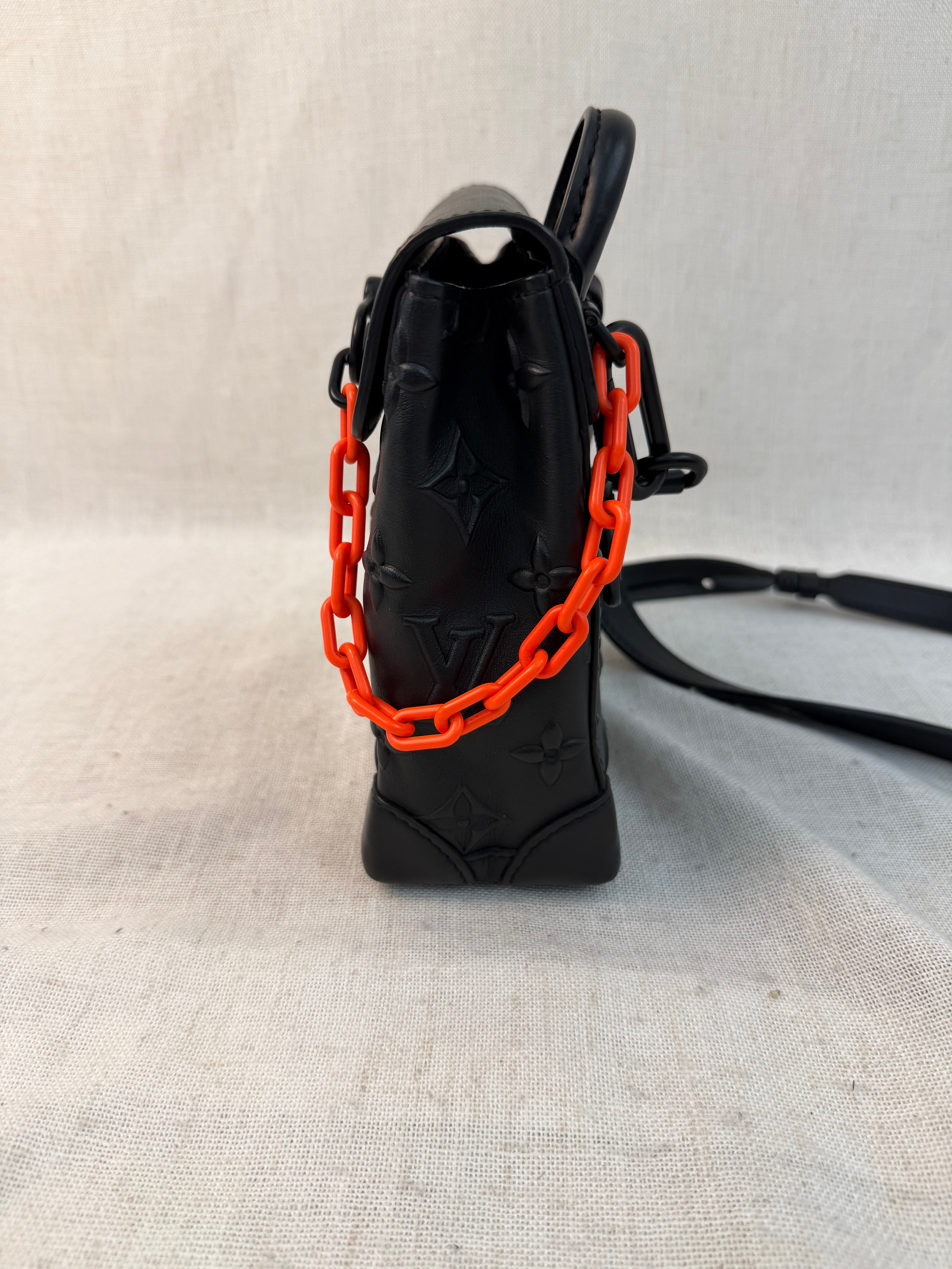 Louis Vuitton Monogram Black Seal Steamer XS