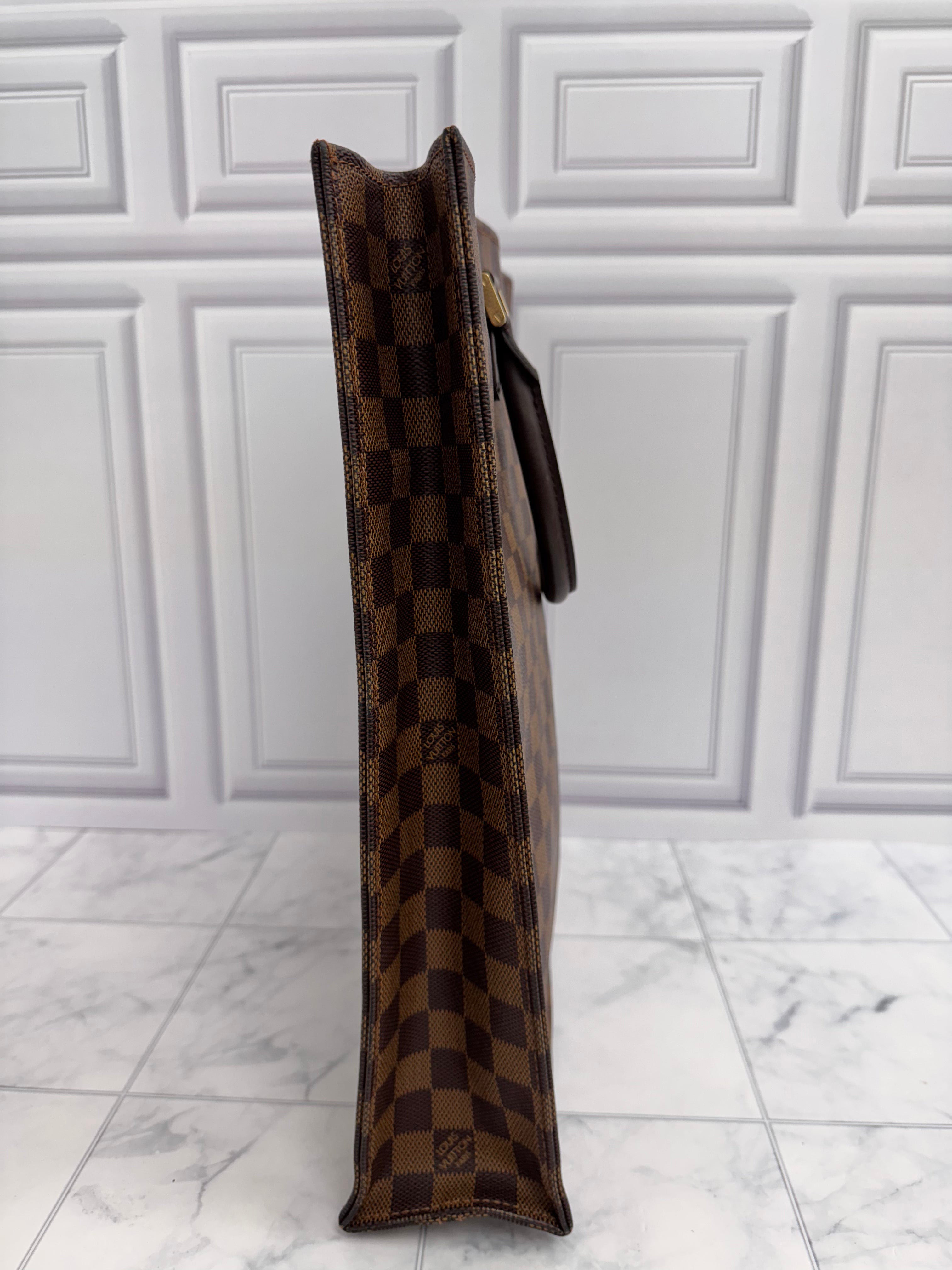 Louis Vuitton Damier Ebene Sac Plat GM