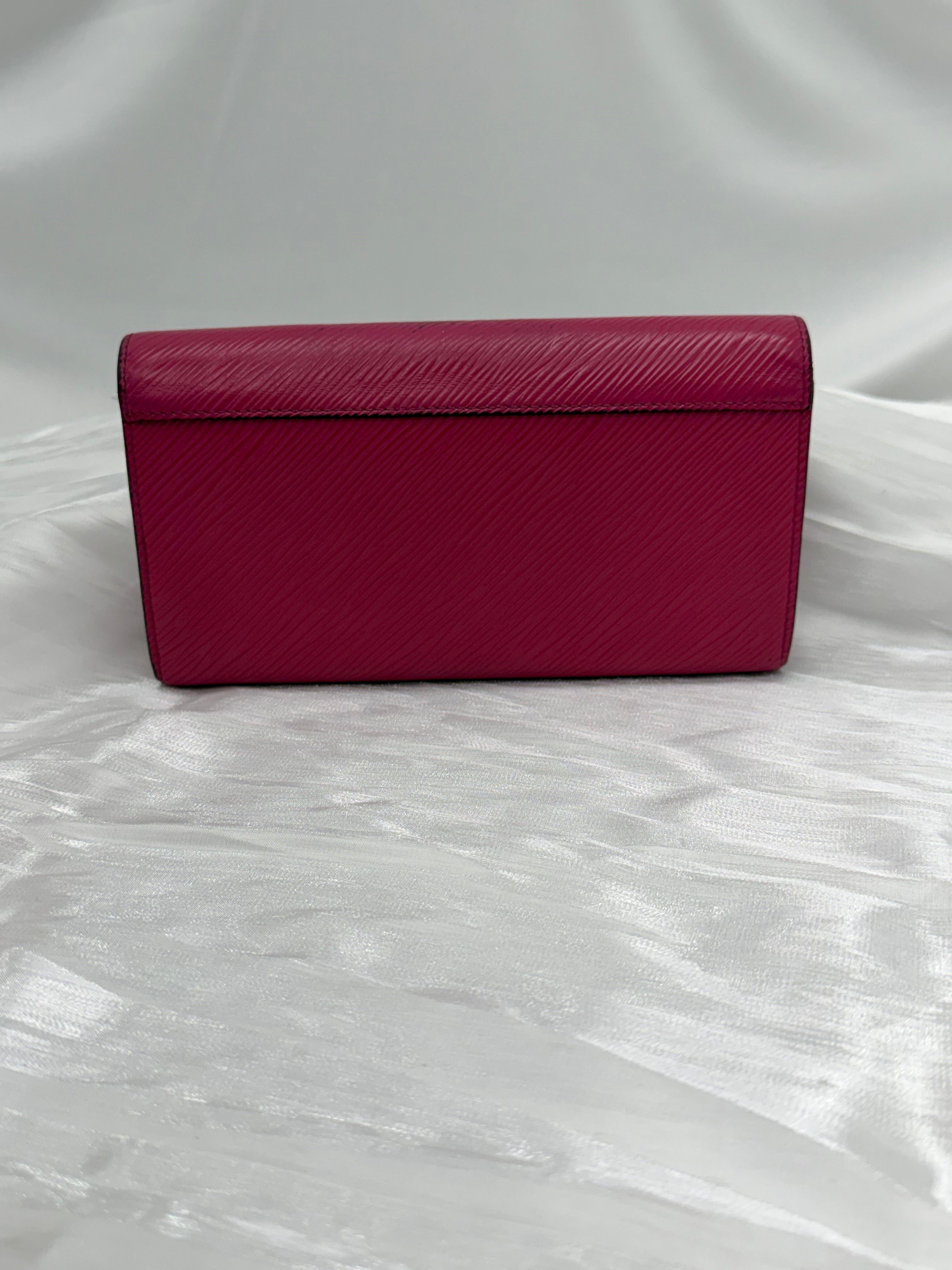 Louis Vuitton Pink Epi Twist Sarah Wallet