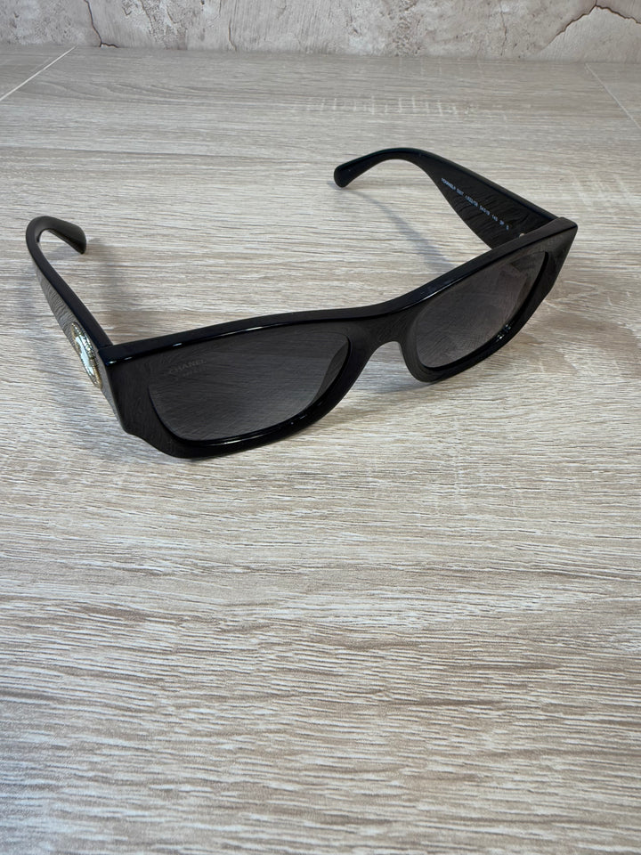 BRAND NEW Chanel Black Polarized Sunglasses