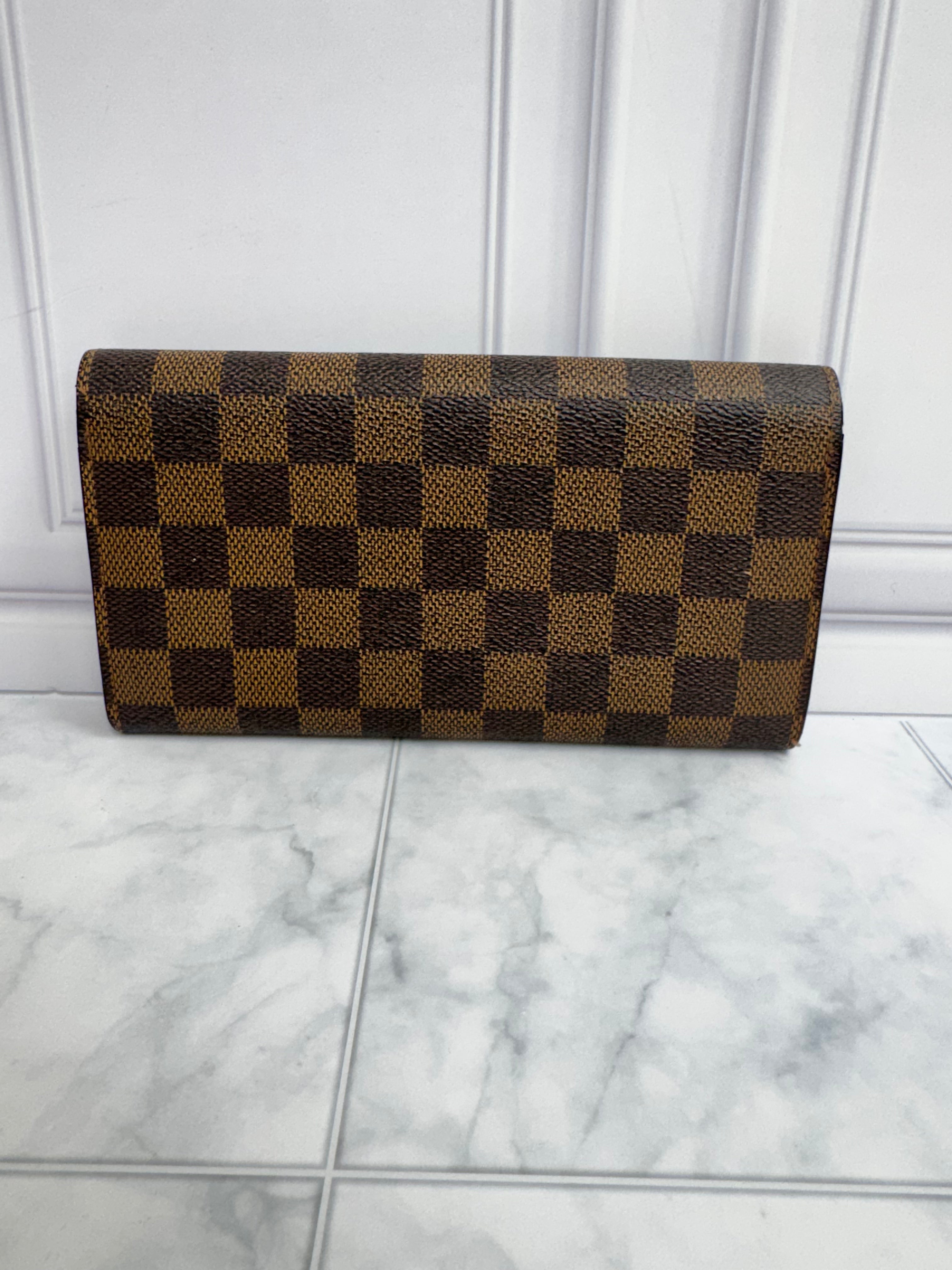 Louis Vuitton Damier Ebene Sarah Wallet