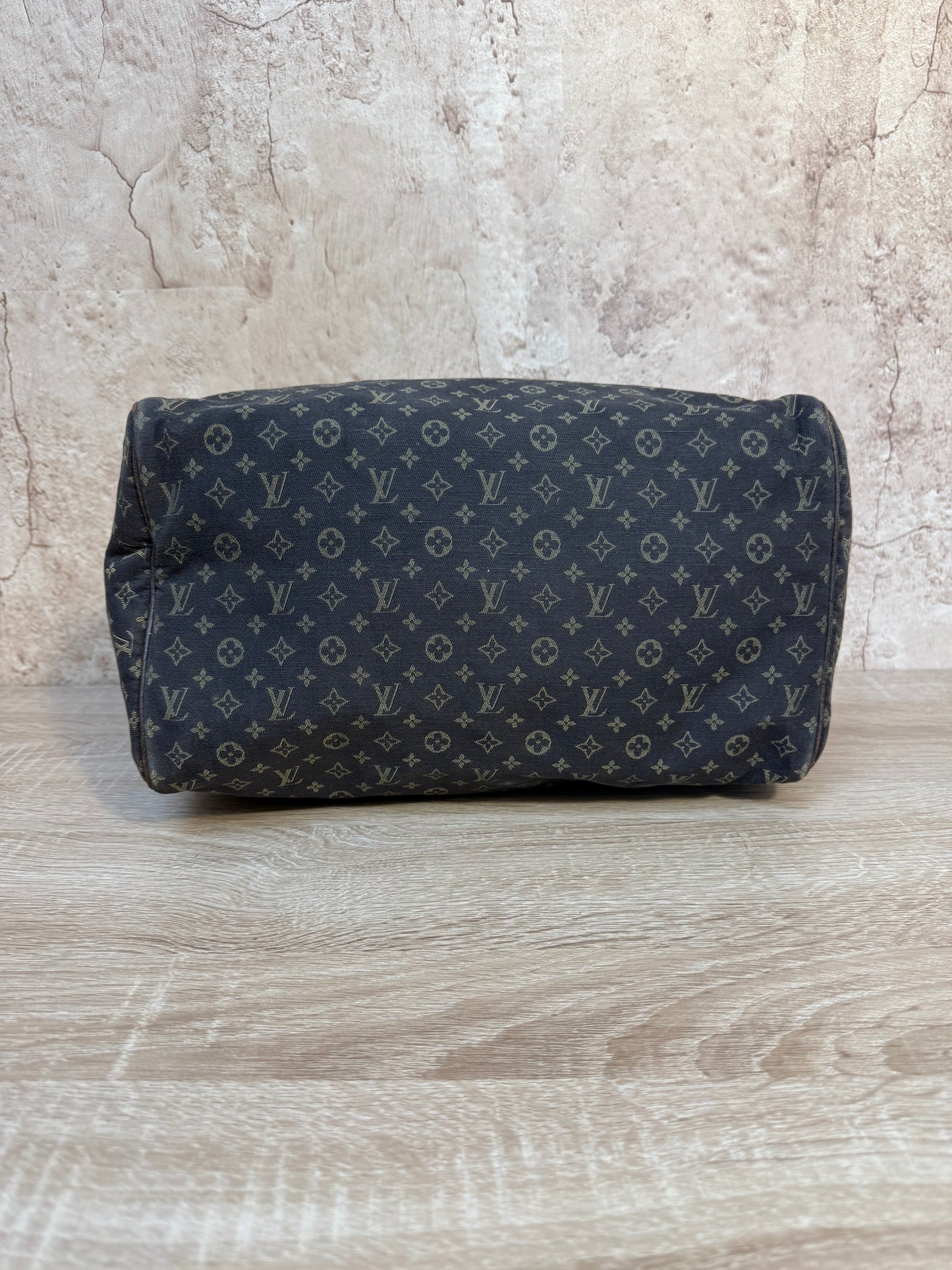 Louis Vuitton Brown Mini Lin Speedy 30