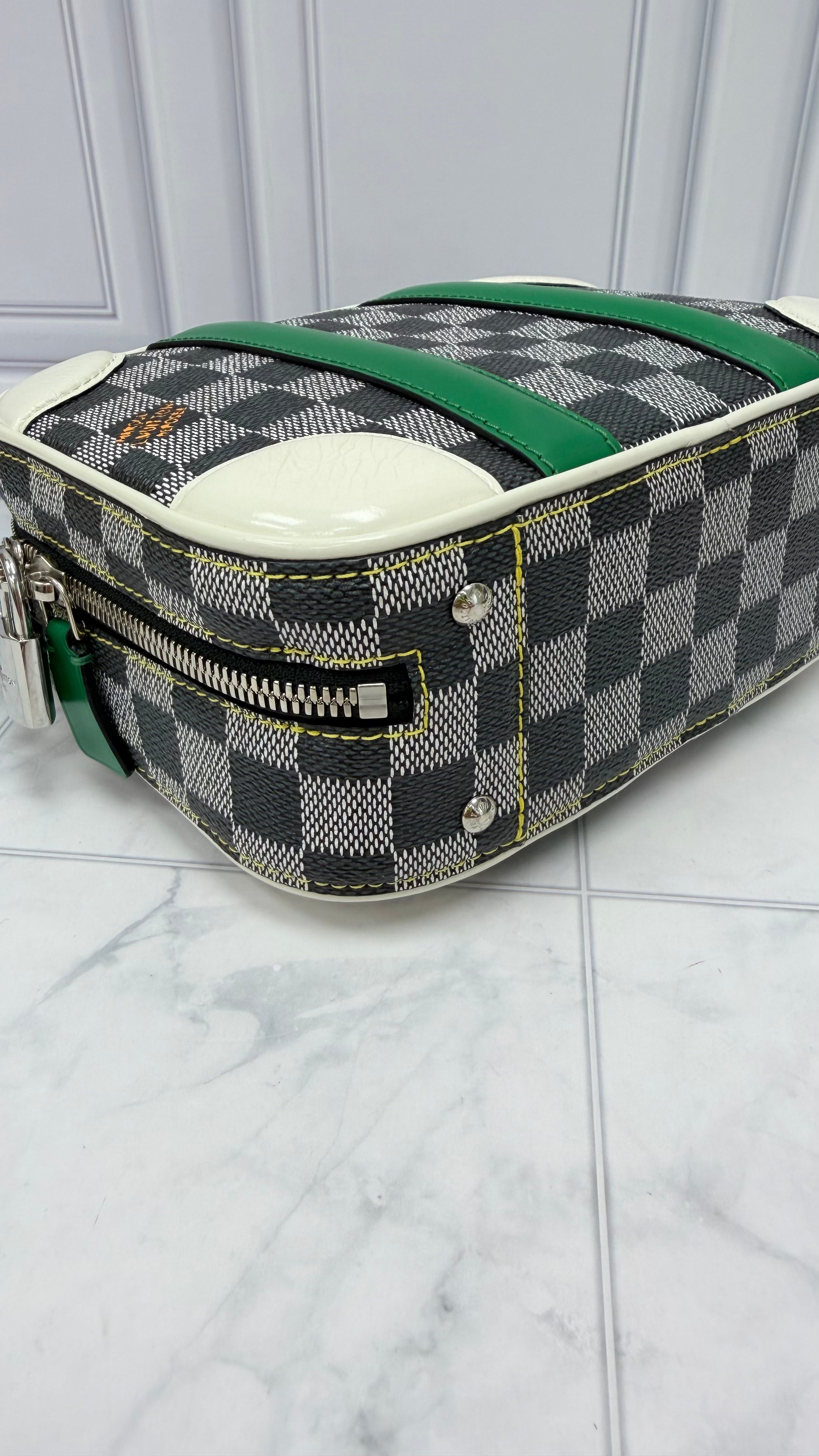 Louis Vuitton Black & White Damier Valisette BB 2Way Bag