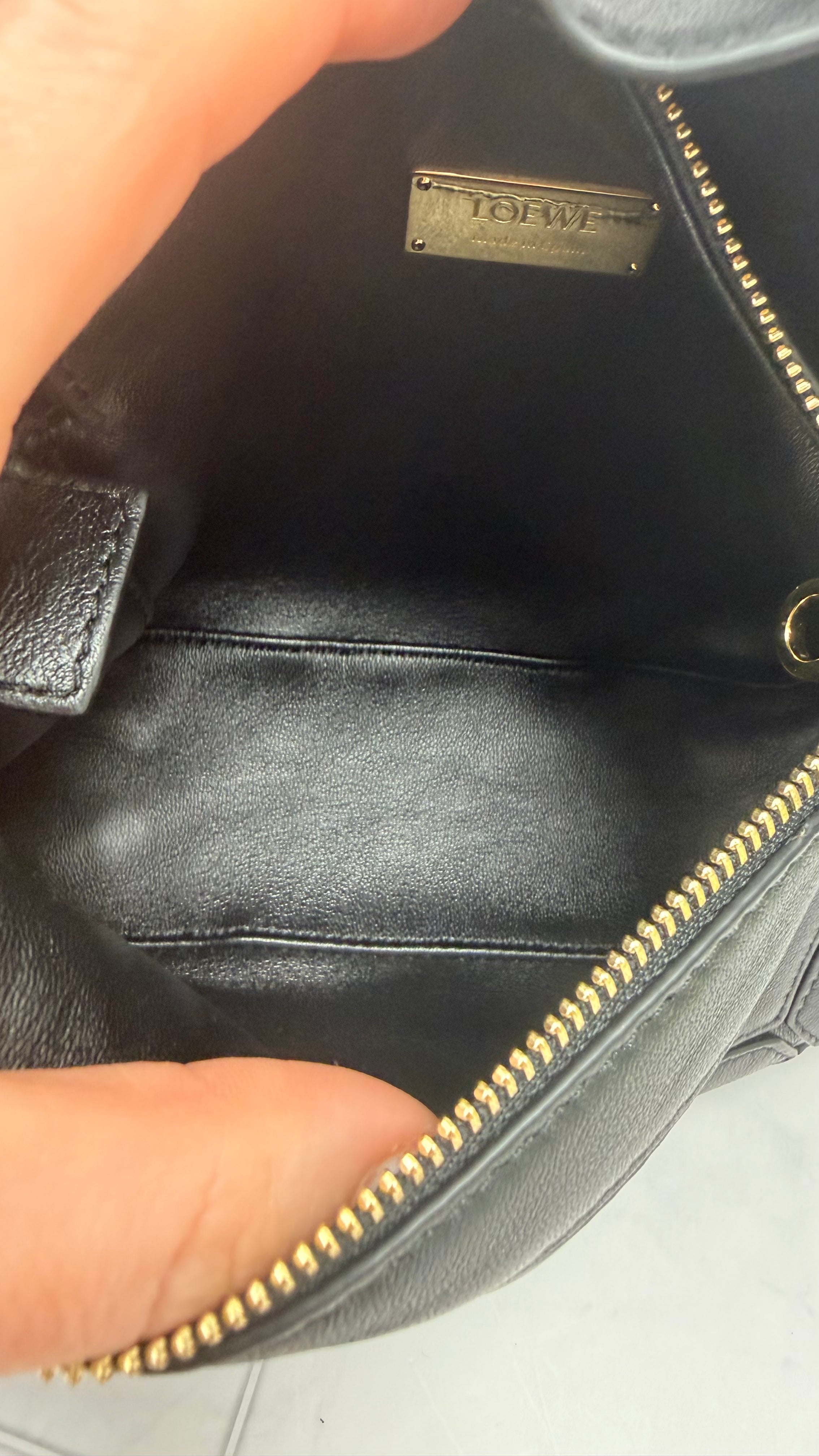 *DONS DROP* LIKE NEW- Loewe Black Lambskin Mini Puzzle Bag