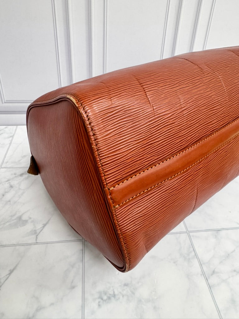 Louis Vuitton Brown Epi Leather Speedy 30
