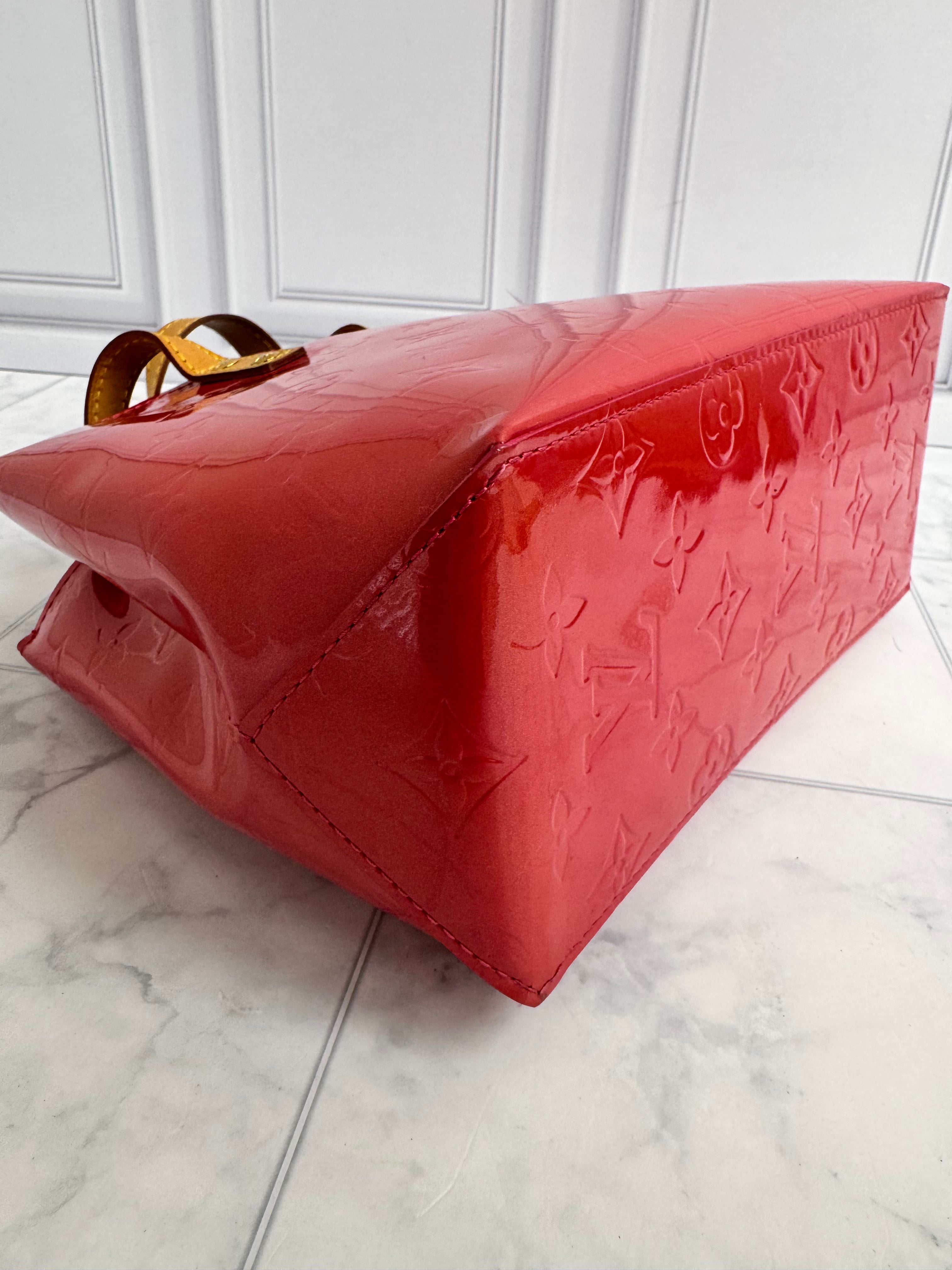 Louis Vuitton Red Vernis Reade Hand Bag PM