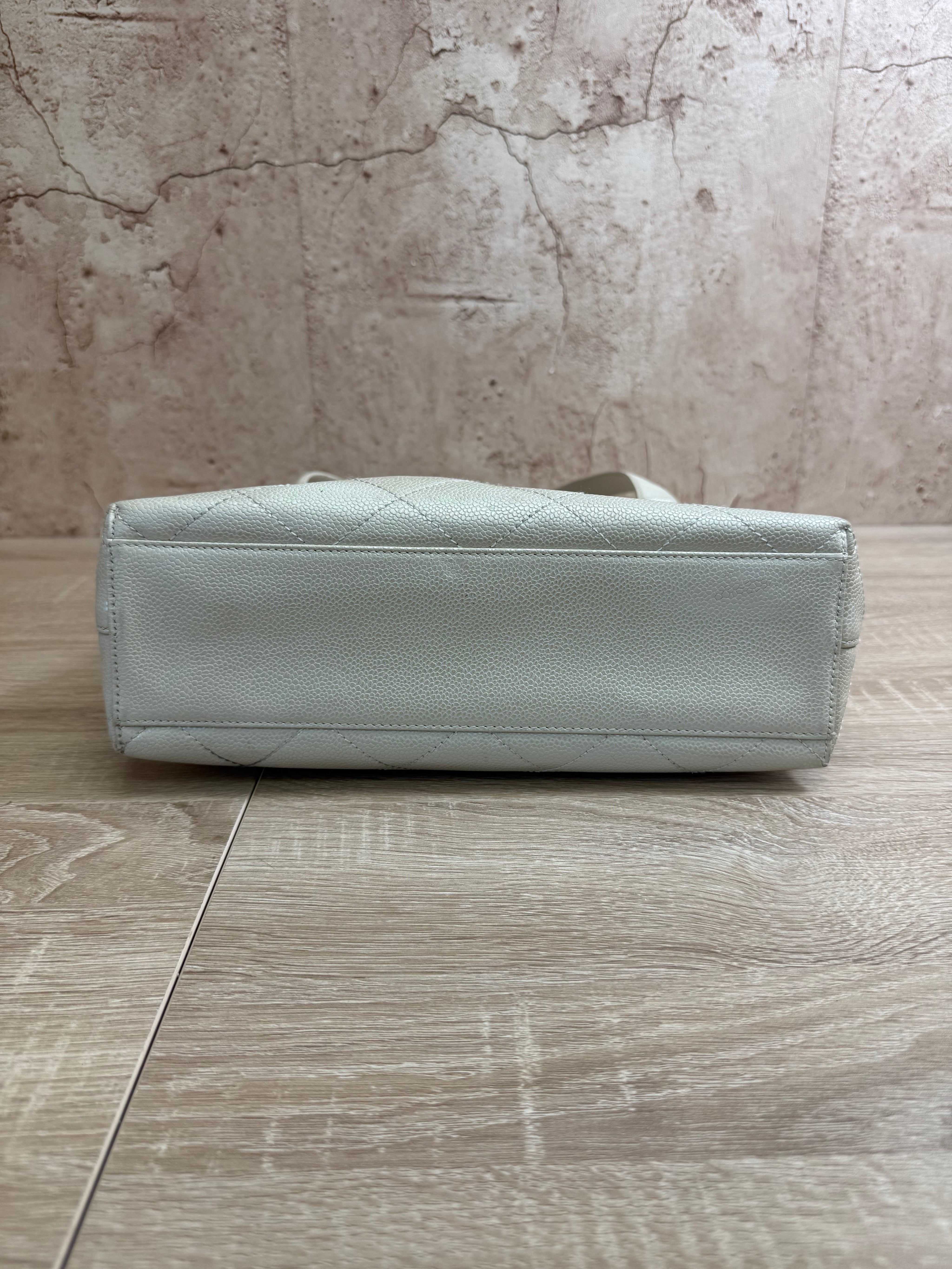 Chanel Pearl Quilted Caviar Shoulder Bag