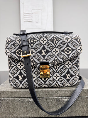Louis Vuitton Black Canvas Pochette Metis 1854 Crossbody Bag
