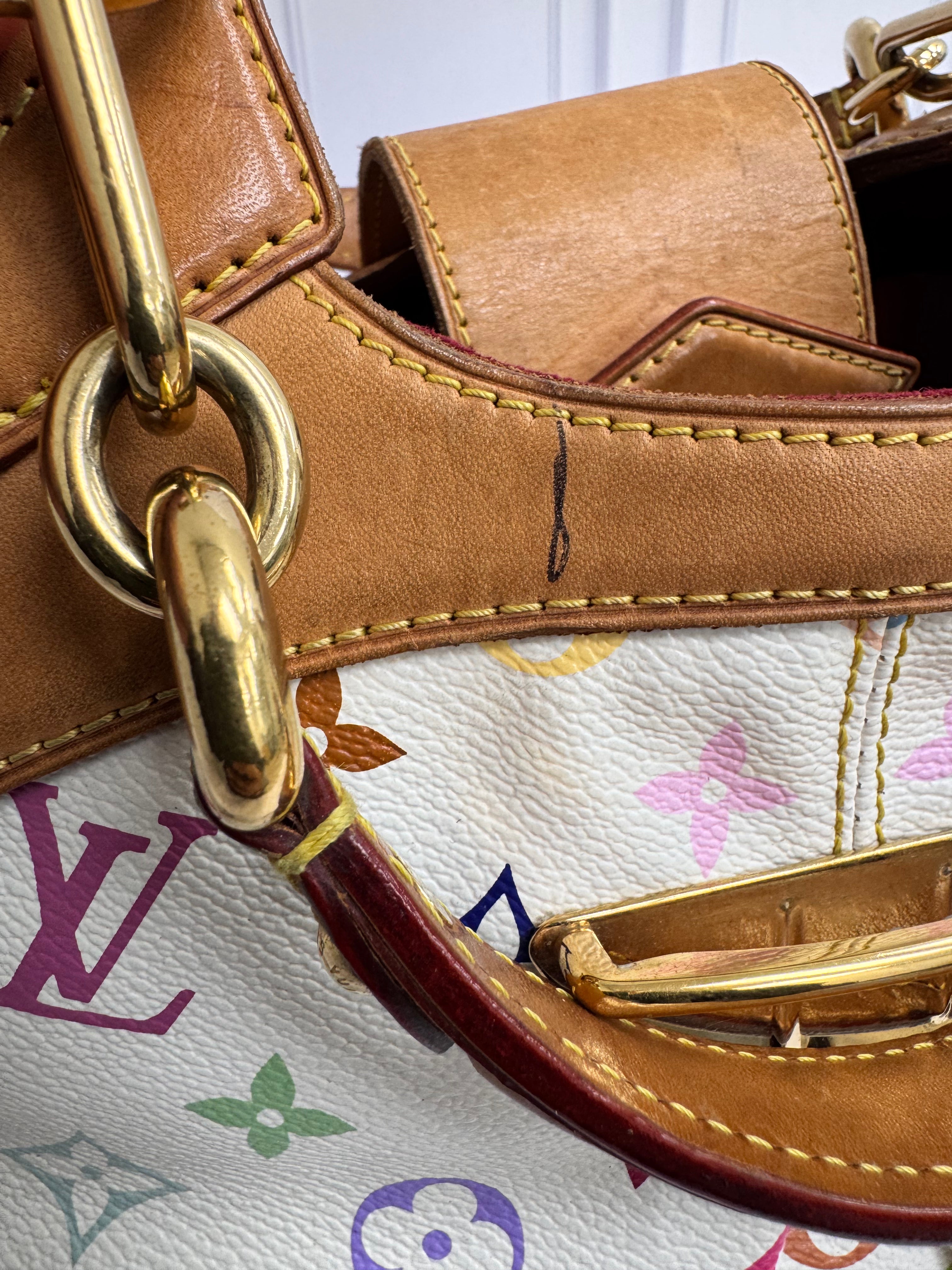 Louis Vuitton White Multicolor Monogram Ursula Bag
