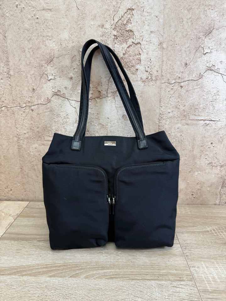 Gucci Black Canvas Tote Bag