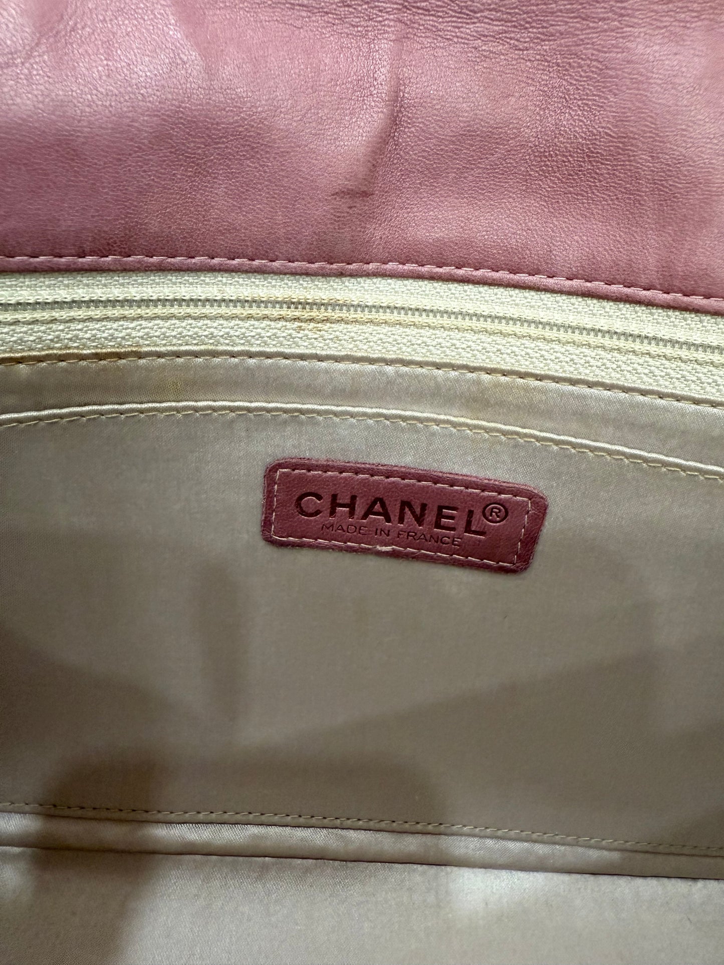 Chanel Pink Travel Line Medium Single Flap