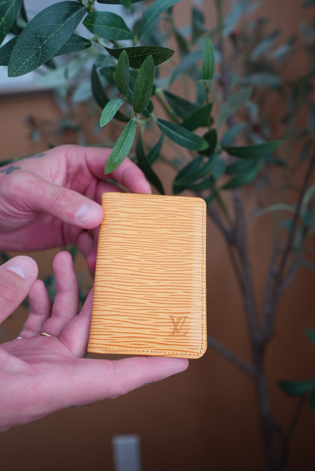 Louis Vuitton Yellow Epi Pocket Organizer