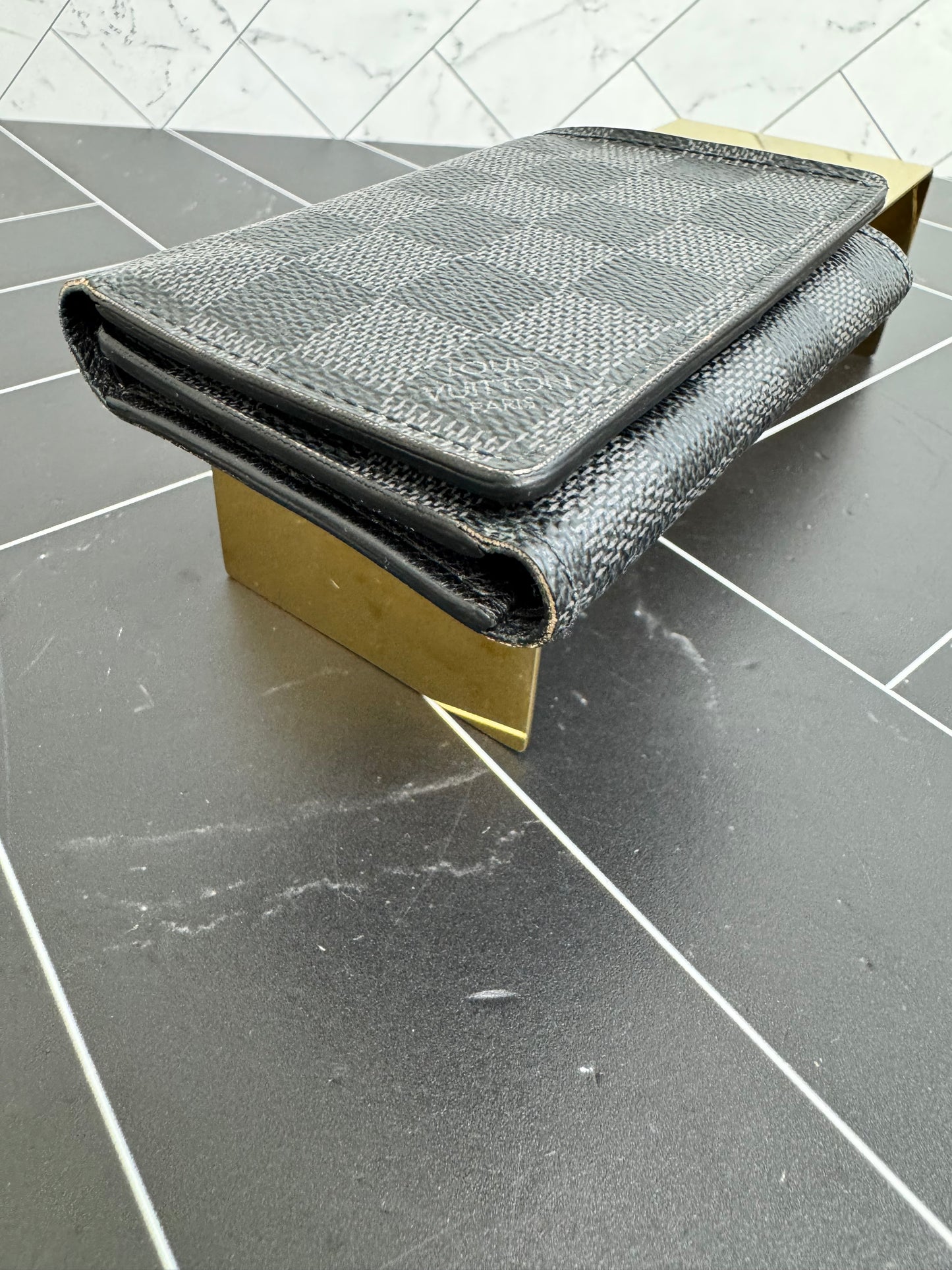 Louis Vuitton Damier Graphite Trifold Compact Wallet