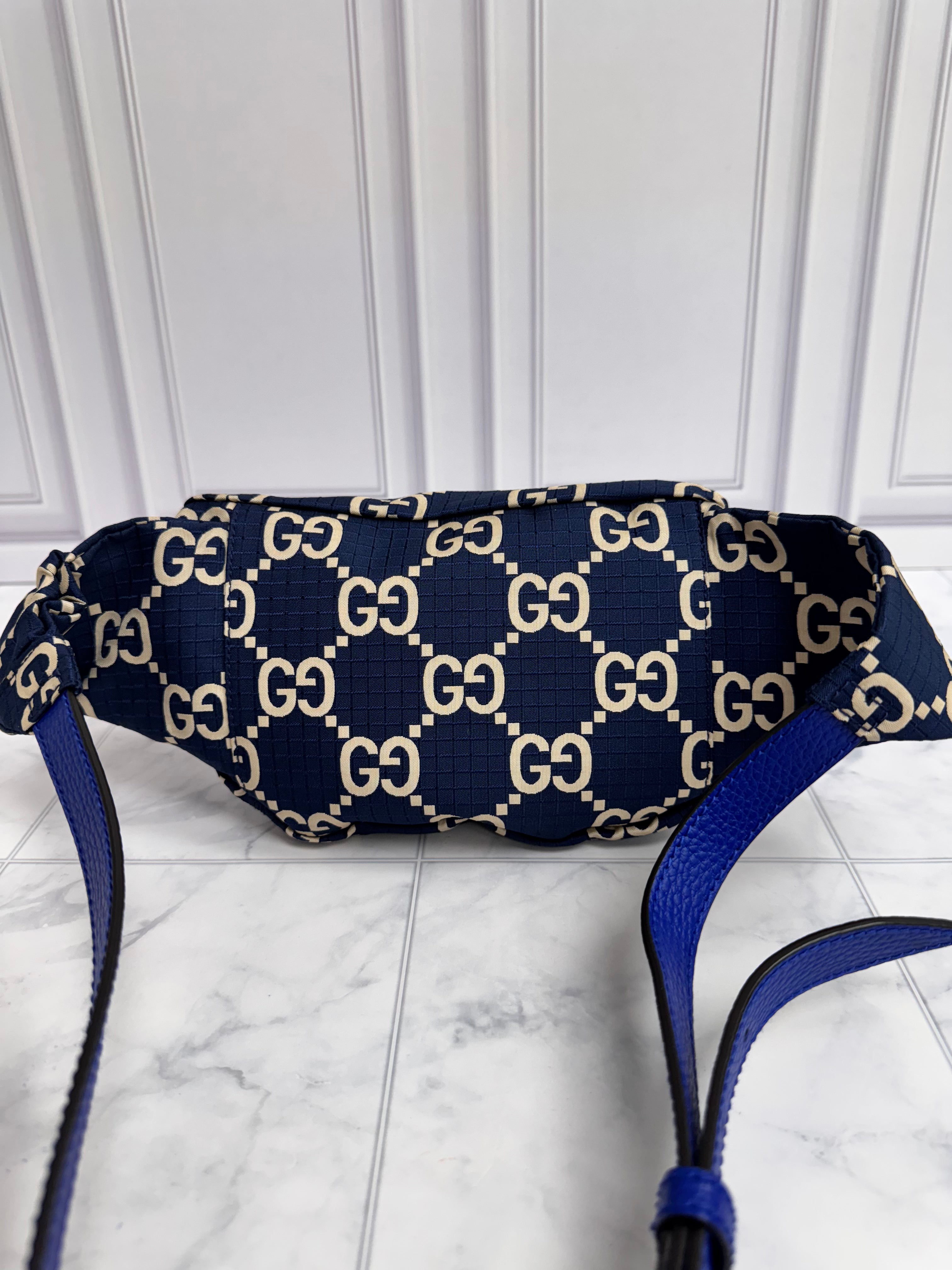 *DONS DROP* Gucci Blue GG Canvas Ripstop Belt bag