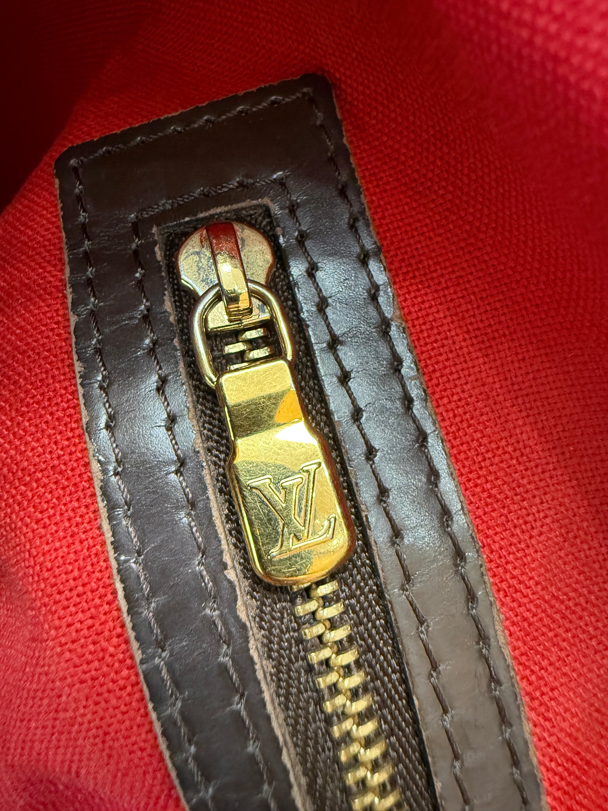 Louis Vuitton Damier Ebene Cabas Rivington Hobo Bag
