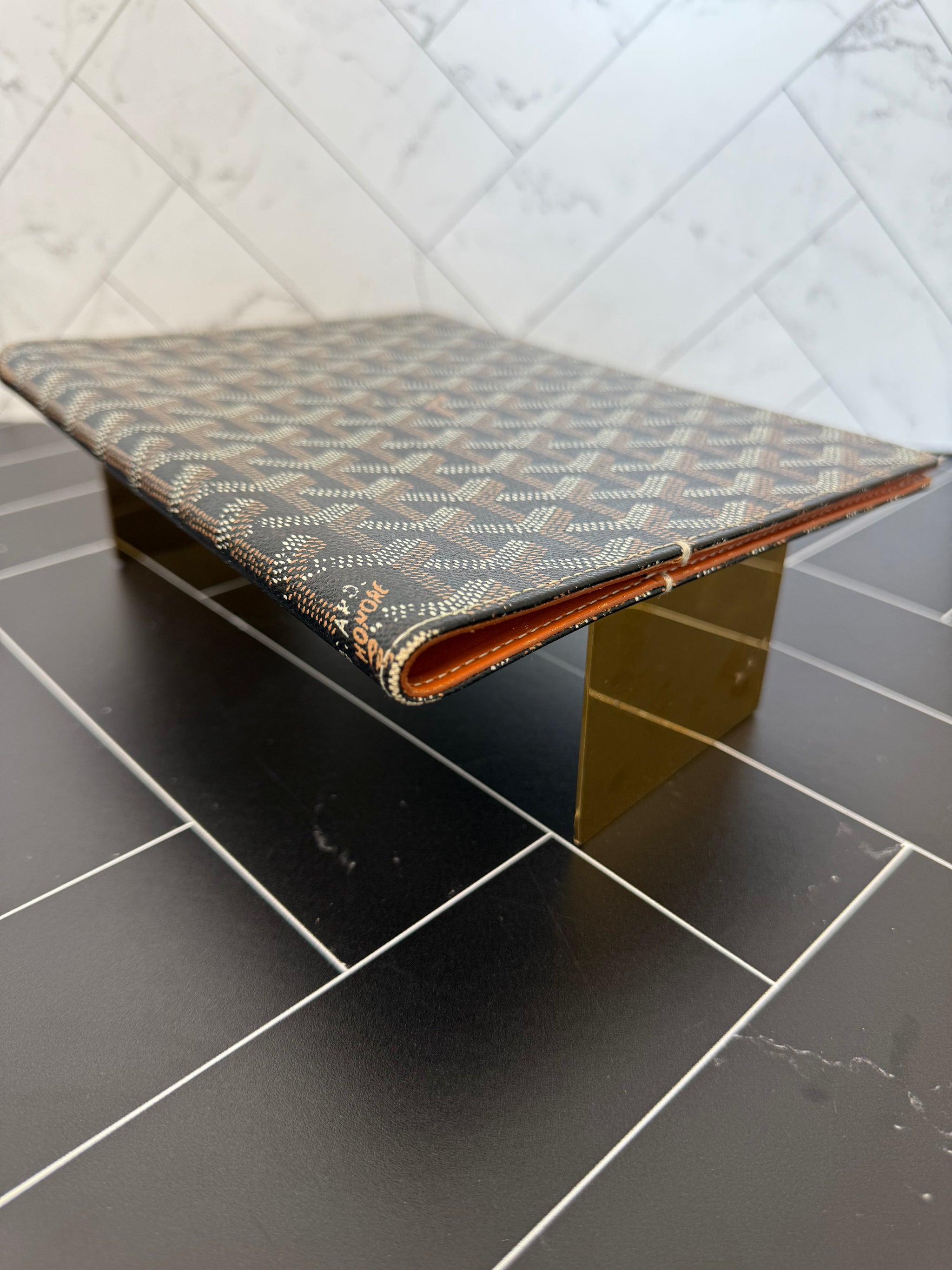 Goyard Black & Brown Castiglione Planner Cover