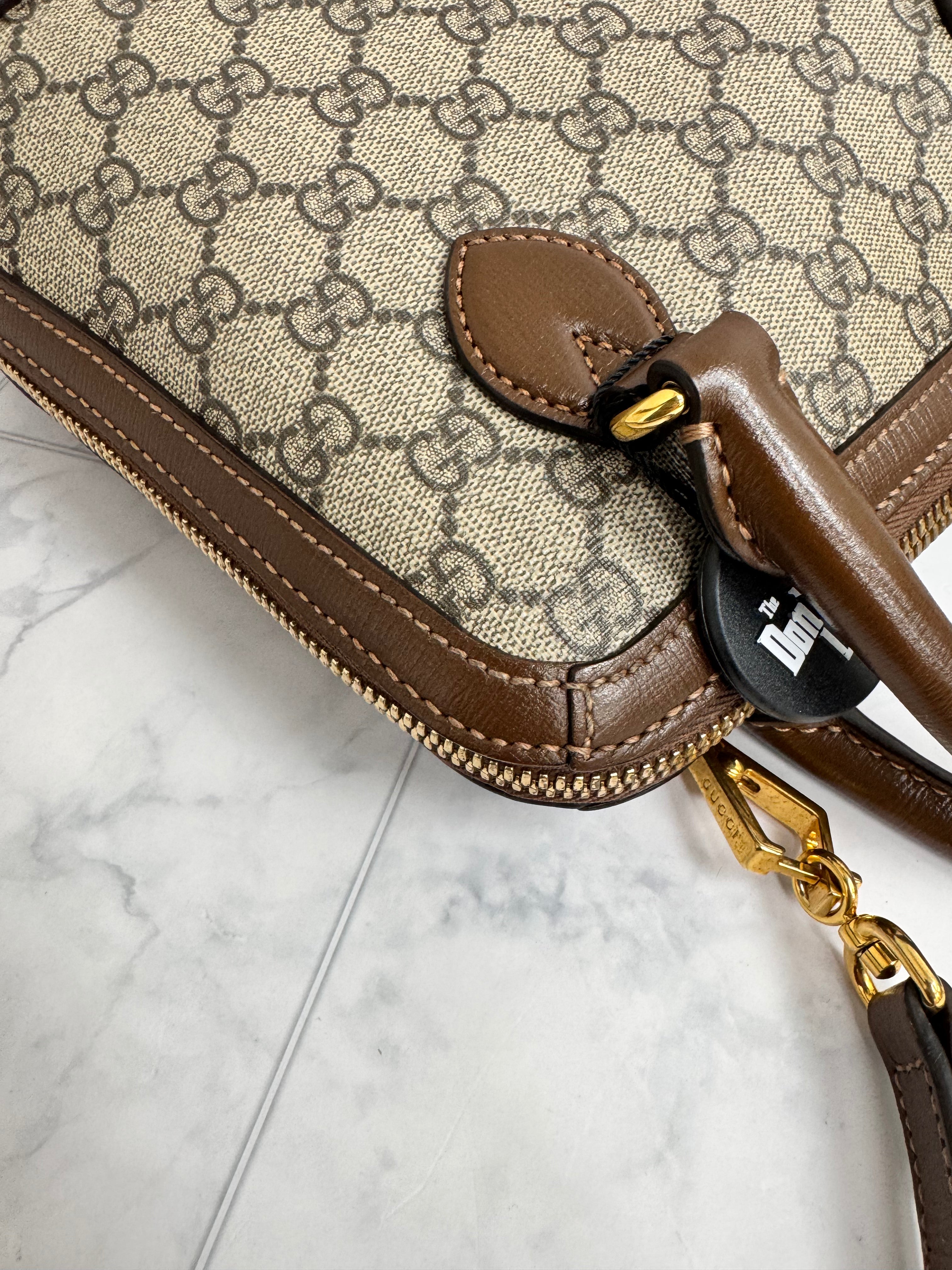 *DONS DROP* Gucci GG Supreme Horsebit 1955 Small Top Handle Bag