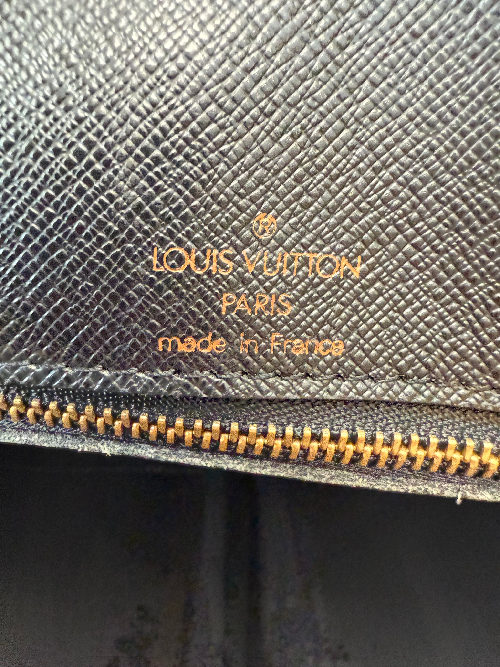 Louis Vuitton Black Epi Document Voyage Business Bag