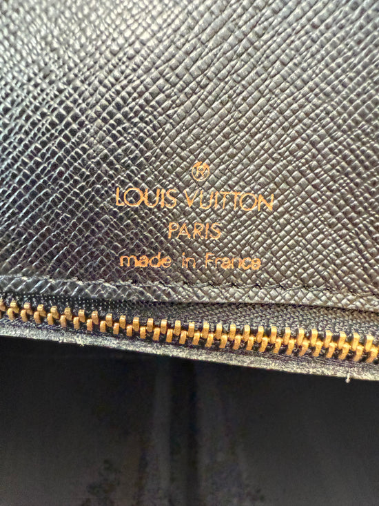 Louis Vuitton Black Epi Document Voyage Business Bag