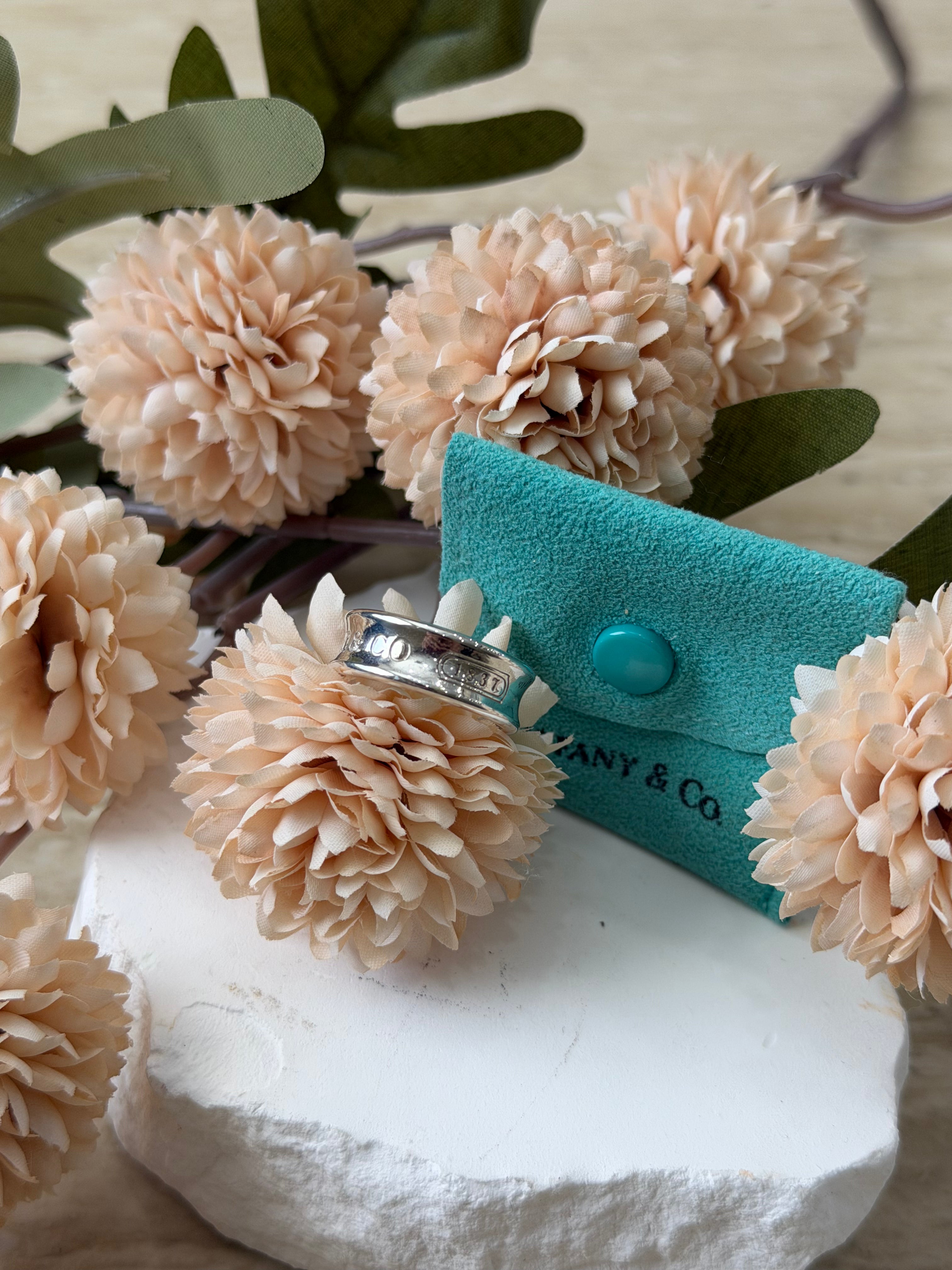 Tiffany & Co. Sterling Silver 1837 Band Ring Size 5.25