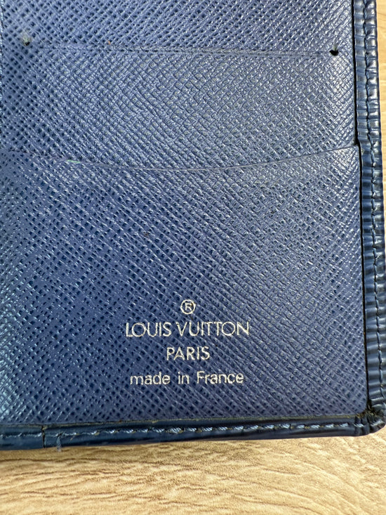 Louis Vuitton Blue Epi Pocket Organizer