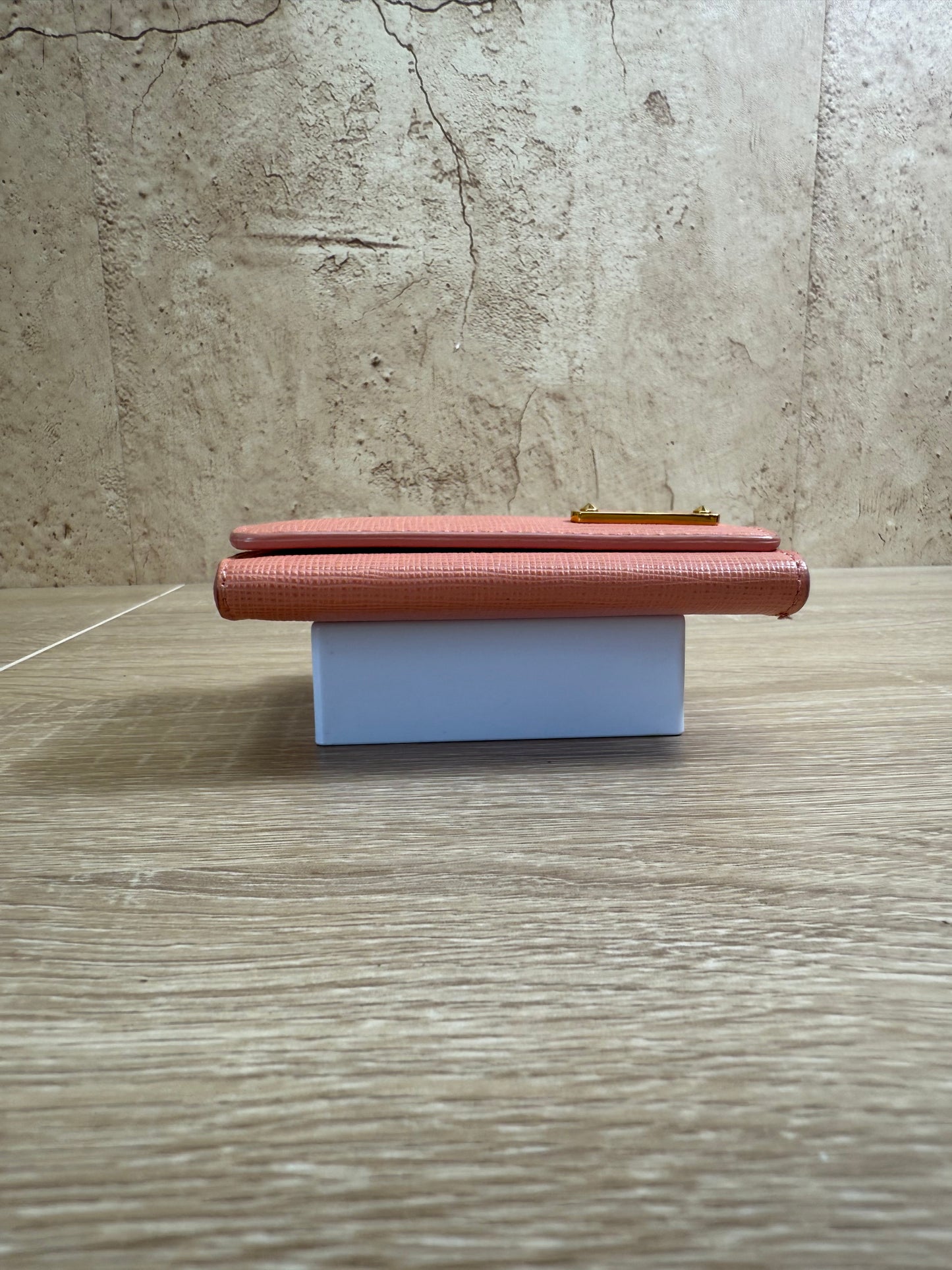 Fendi Pink Leather Card Case